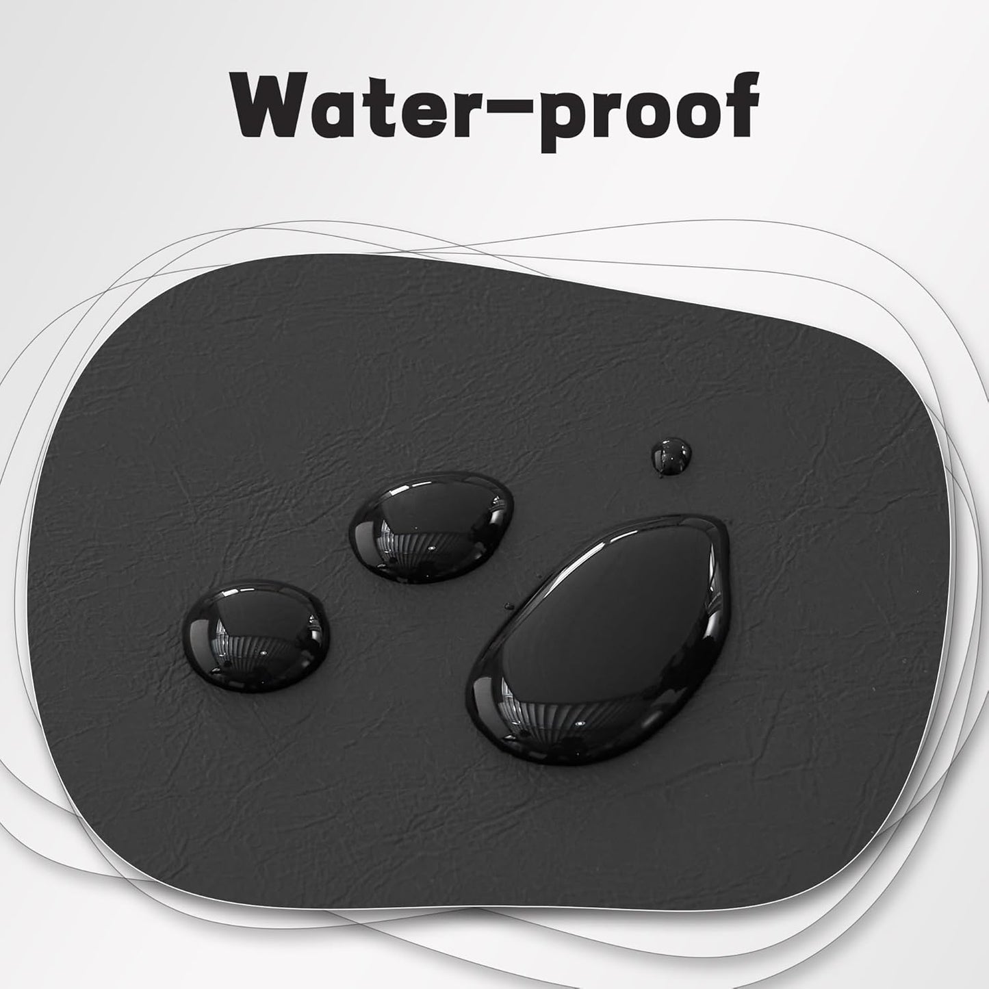 30-Inch Round Storage Ottoman, Modern Ottoman Coffee Table with Removable Top for Living Room, Bedroom, Office (Black)