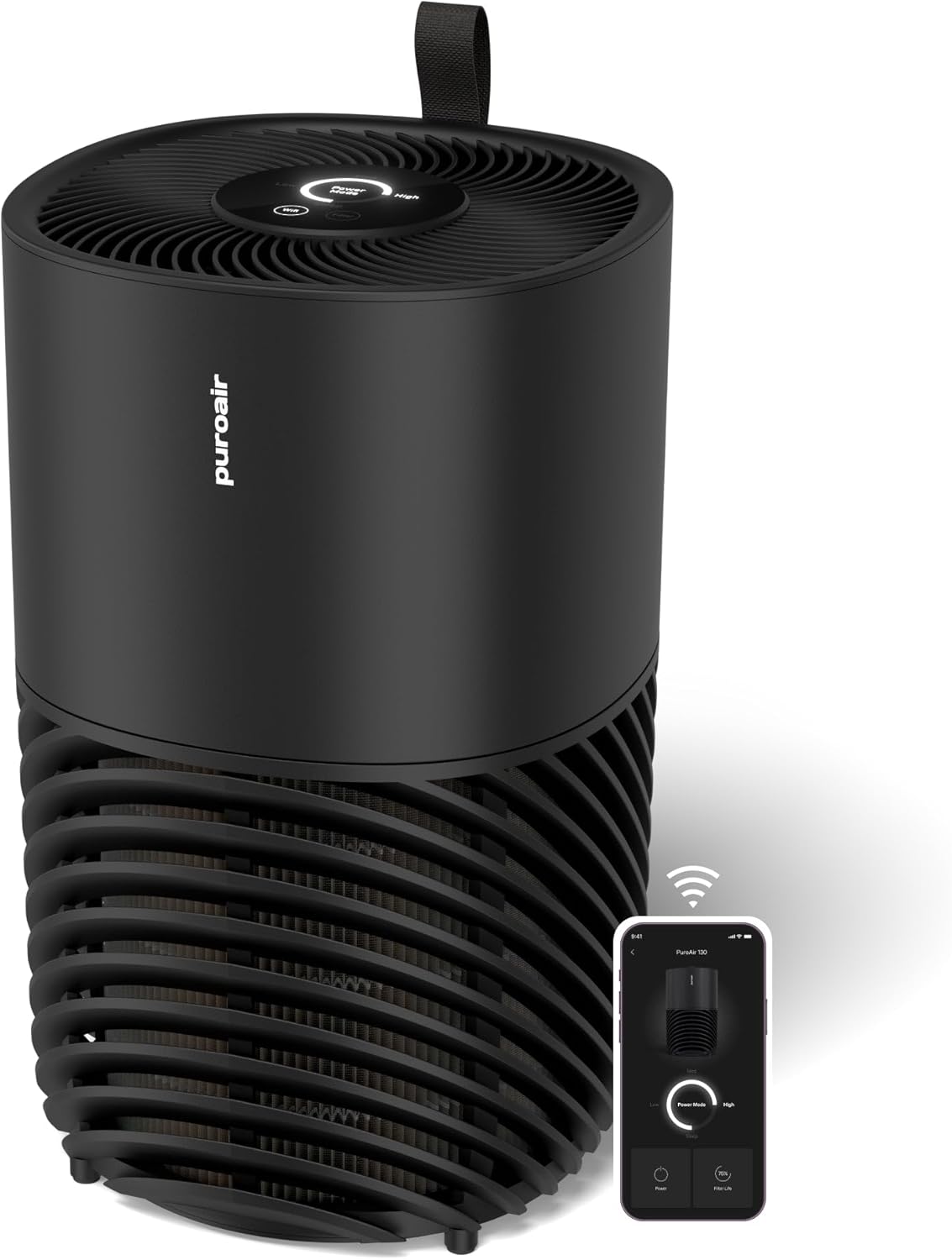 PuroAir 130i Smart Air Purifier for Home Large Rooms - Covers Up To 600 Sq Ft - Filters Up To 99.9% of Pollutants, Smoke, Pollen, Dust - Quiet Air Filter - Air Purifiers for Bedroom