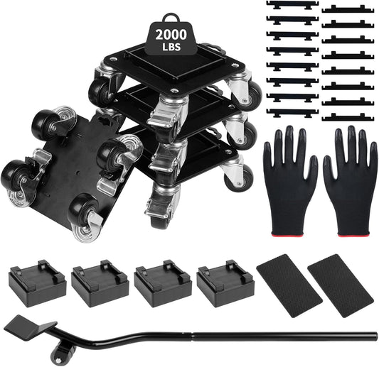 Furniture Dolly & Furniture Movers with Wheels – Furniture Lifters for Heavy Furniture – Lift and Wheel Combo Furniture Mover with Moving Furniture Gliders – Furniture Moving Wheels for Home & Office