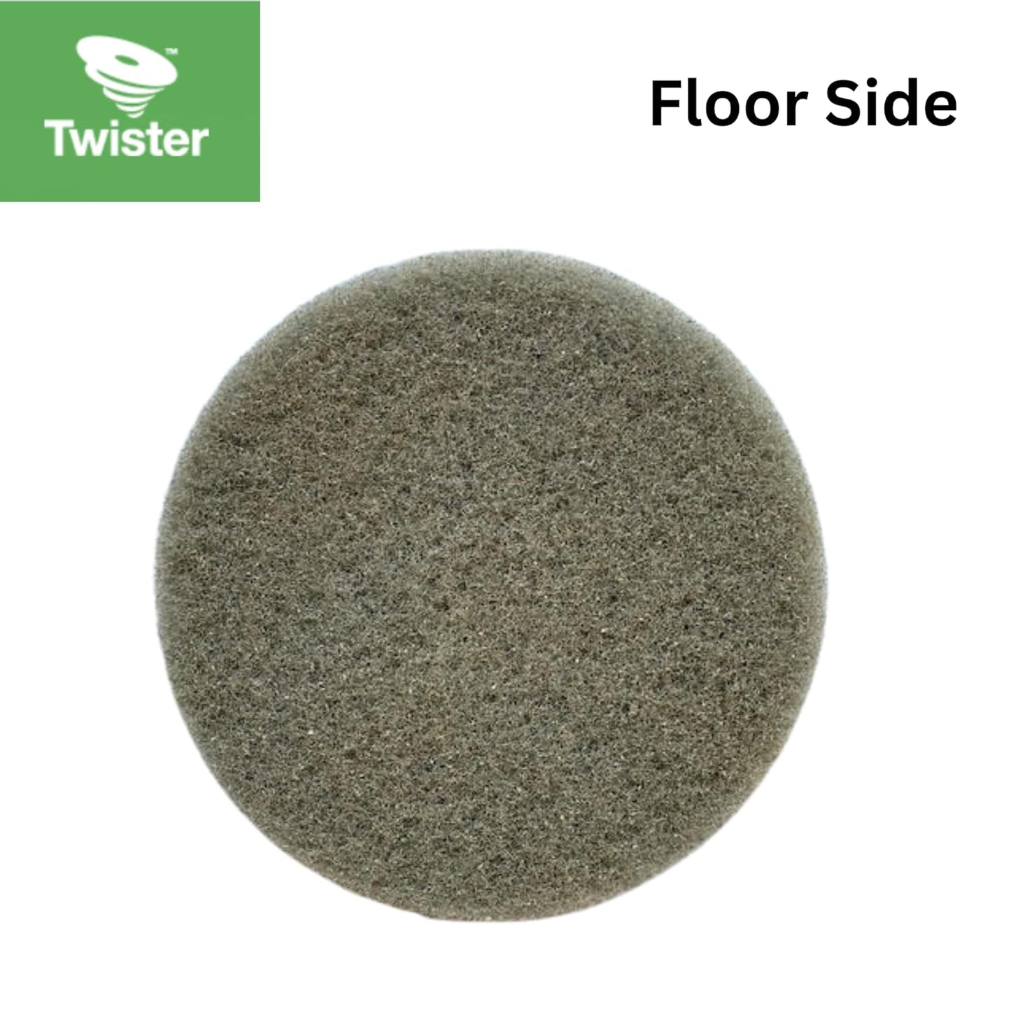 Diversey DD800350 TASKI Twister Intellipad Diamond Coated Floor Machine Cleaning Pad, Made in USA, Burnish to High Super Gloss Finish, Grey/Brown, 15-inch (Pack of 2)