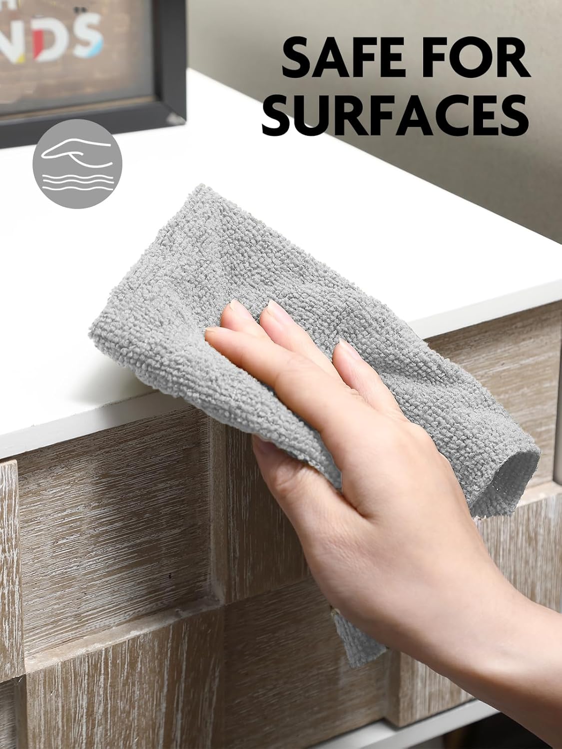 Fantasticlean Microfiber Cleaning Cloth Roll -150 Pack, Tear Away Microfiber Towels, 12" x 12", Reusable, Washable, Ultra Absorbent Dishcloth for Home Supplies, Car, Pet, Kitchen (2 Rolls of Grey)