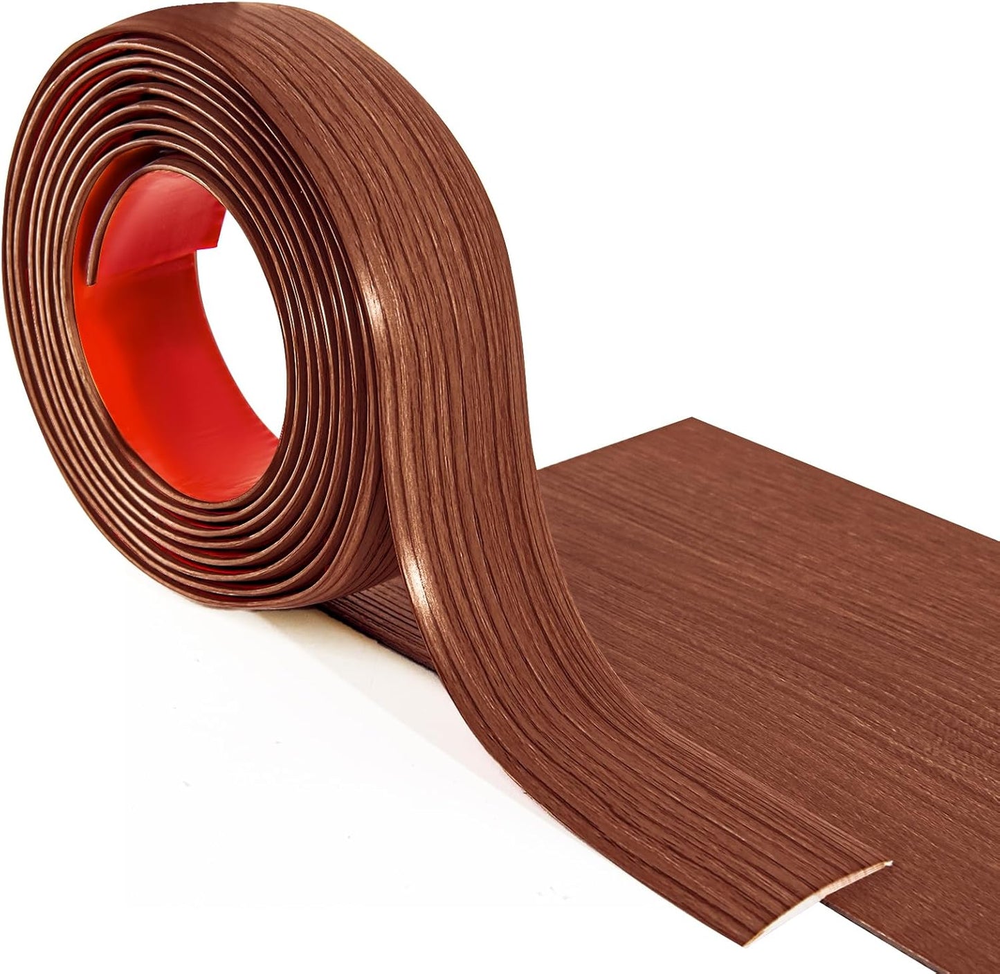 Art3d 10 FT Self Adhesive Vinyl Floor Transition Strip, Laminate Floor Strip Floor Flat Divider Strip for Joining Floor Gaps,Carpet Threshold Transition,Floor Tiles（1.57in, Cherry）
