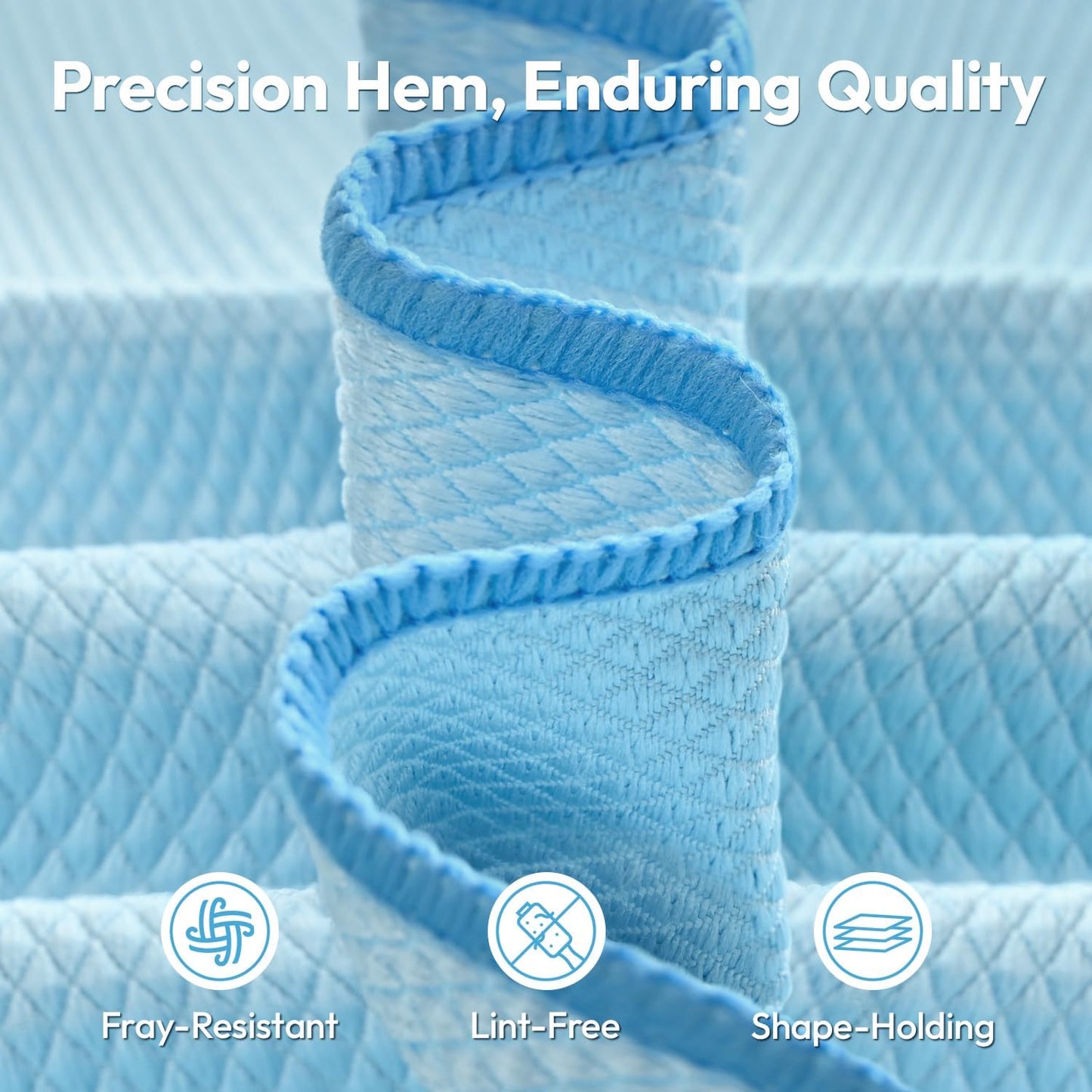 Nanoscale Microfiber Cloths 15.55”x 15.55”, Glass Window Mirror Stainless Steel Car Cleaning, Streak-Free, Lint-Free, Super Thick & Absorbent, Reusable, 6 Pack (White)