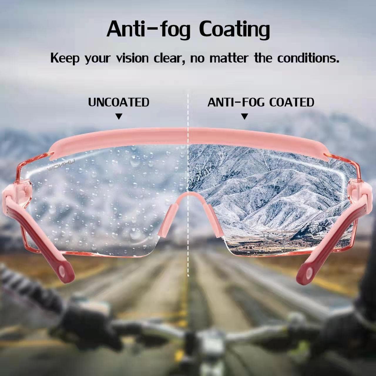 UKNOW Safety Goggles Over Glasses, Safety Glasses Anti Fog Wraparound Eye Protection, Protective Eyewear ANSI Z87.1
