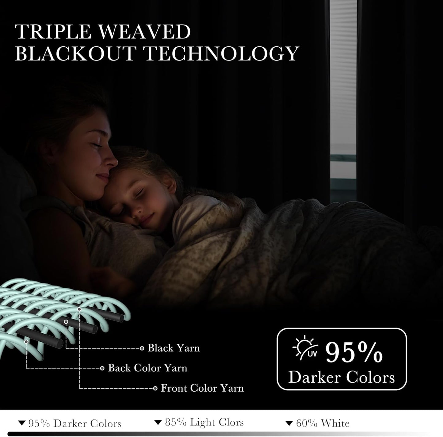 PONY DANCE Grey Kitchen Curtains 40 inch Length -Blackout Camper Curtains for Travel Trailers, Short Small Window Drapes for Bathroom & Basement, Ideal for RV Camper,42 Wide, 2 Pcs