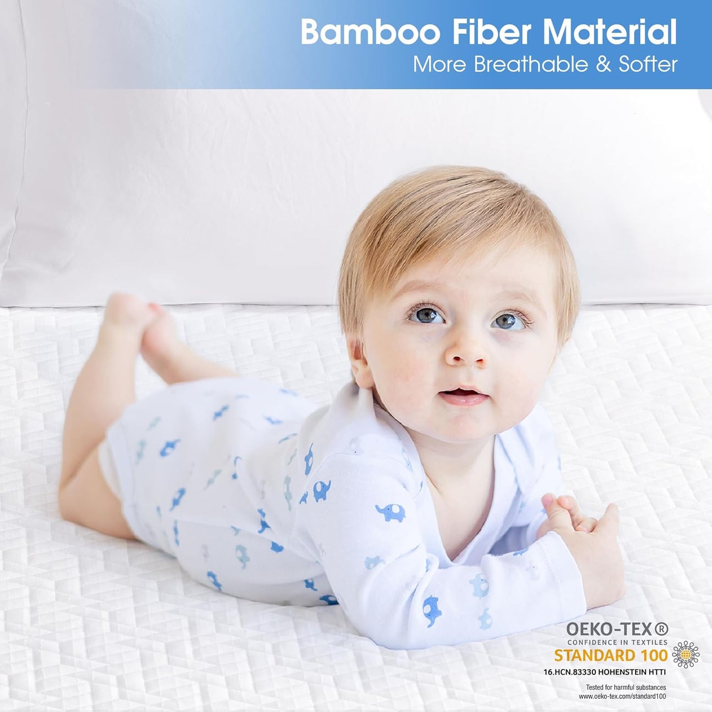 Hanherry 100% Waterproof Mattress Protector Full Size, Mattress Cover 3D Air Fabric Cooling Mattress Pad Cover Smooth Soft Breathable Noiseless, 8''-21'' Deep Pocket