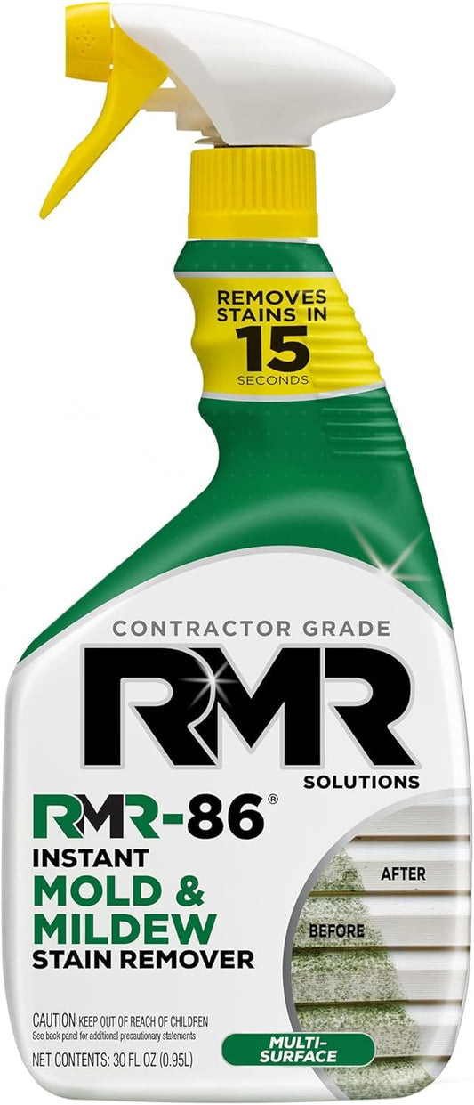 RMR-86 Instant Mold and Mildew Stain Remover Spray - Scrub Free Formula, 30 Fl Oz