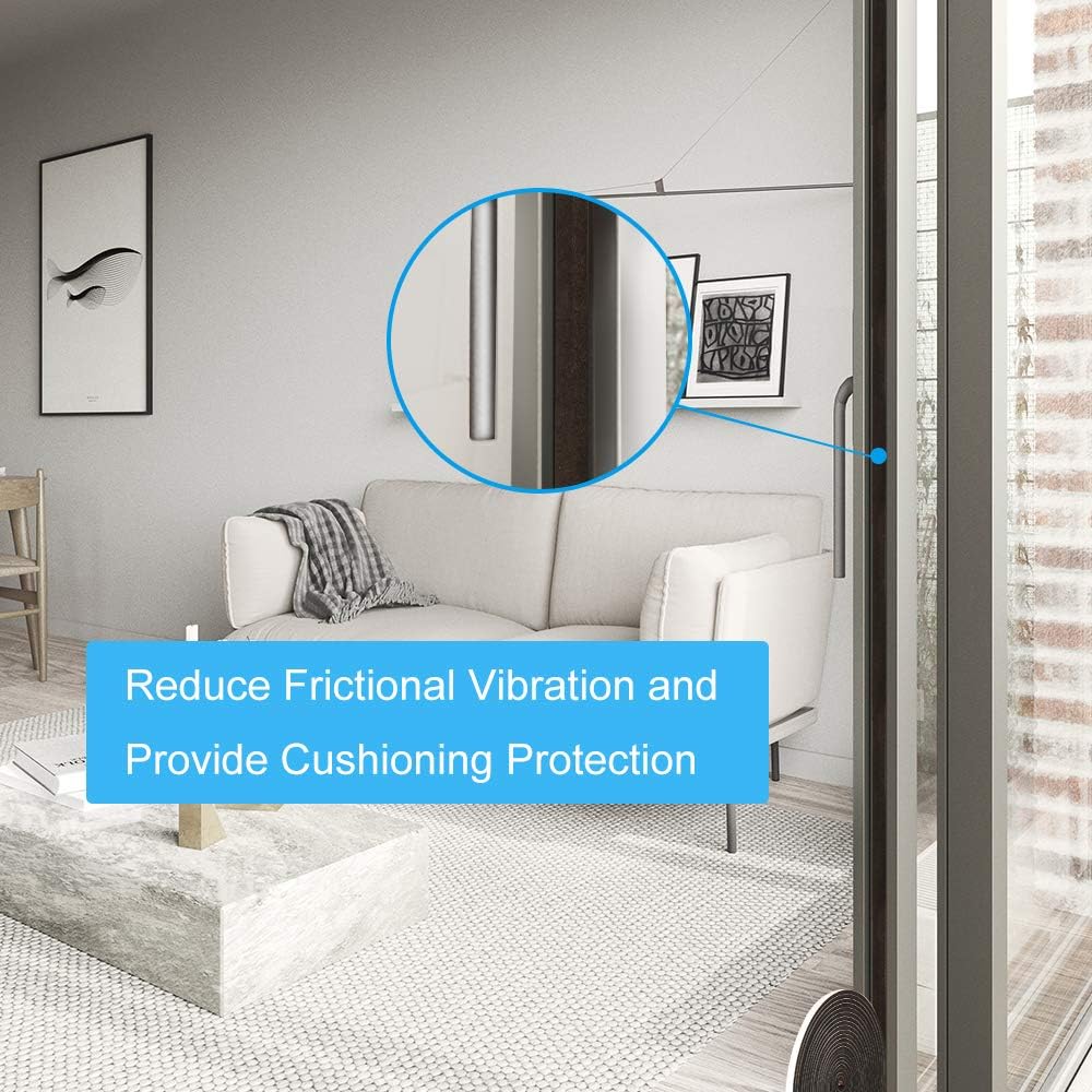 High Density Foam Tape,2 Inch Wide x 1/8 Inch Thick Door Insulation Tape,Adhesive Weather Stripping for Doors Window,Foam Seal Proofing Tape,16 Feet Long