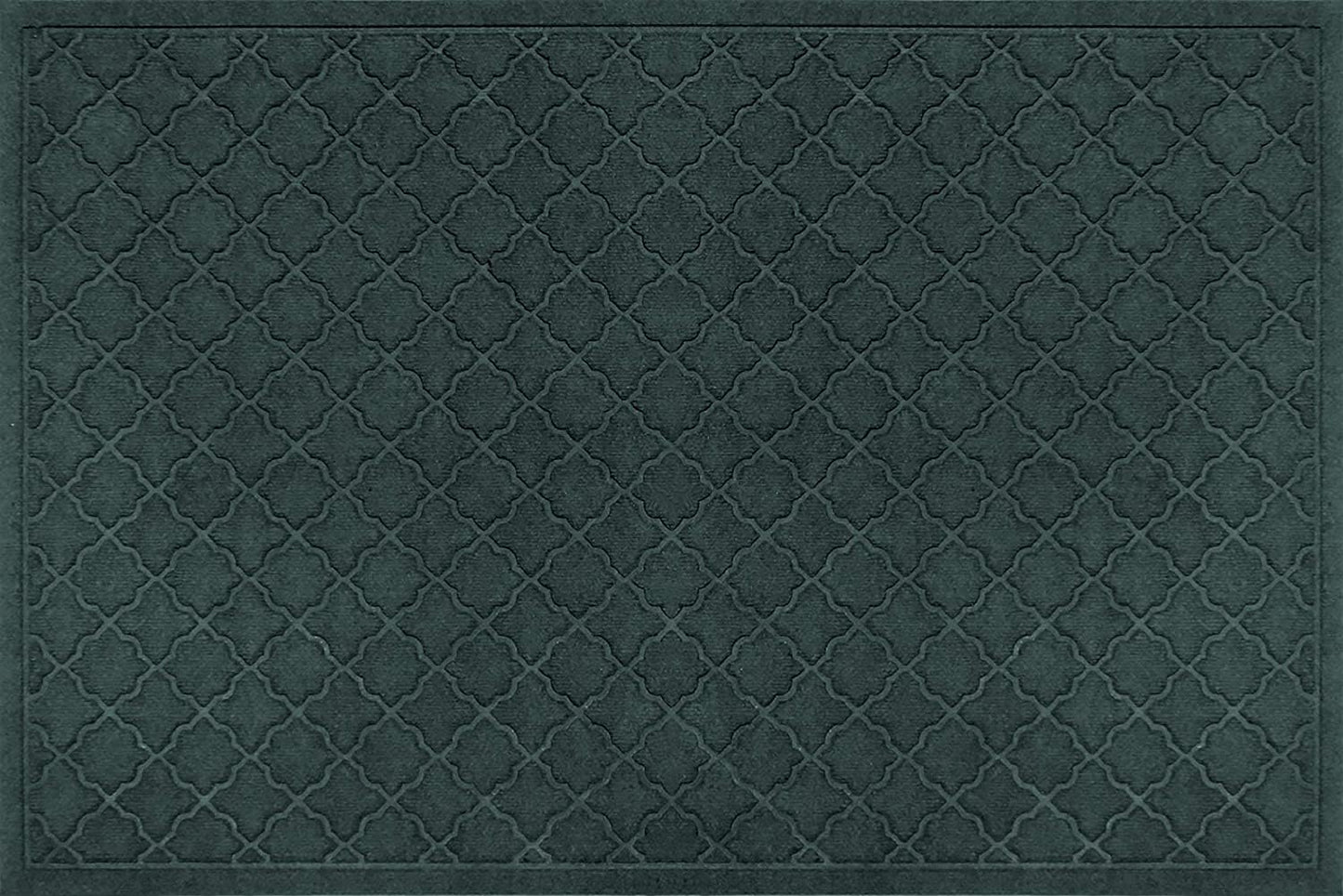 WaterHog Heavy Duty Doorway Mat, 4' x 6', Made in USA, Durable & Skid-Resistant Entryway Mat, Water-Trapping, Indoor/Outdoor Decorative Floor Covering, Cordova Collection, Evergreen