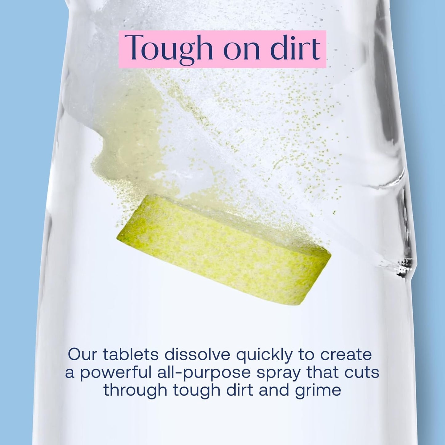 Multi-Surface Cleaning Spray Refill - All-Purpose Cleaner Spray- Natural Cleaning Products - Plant-Based - No Harsh Chemicals - Citrus Scent- Makes 4x 16.09 fl oz bottles (Bottle Not Included)