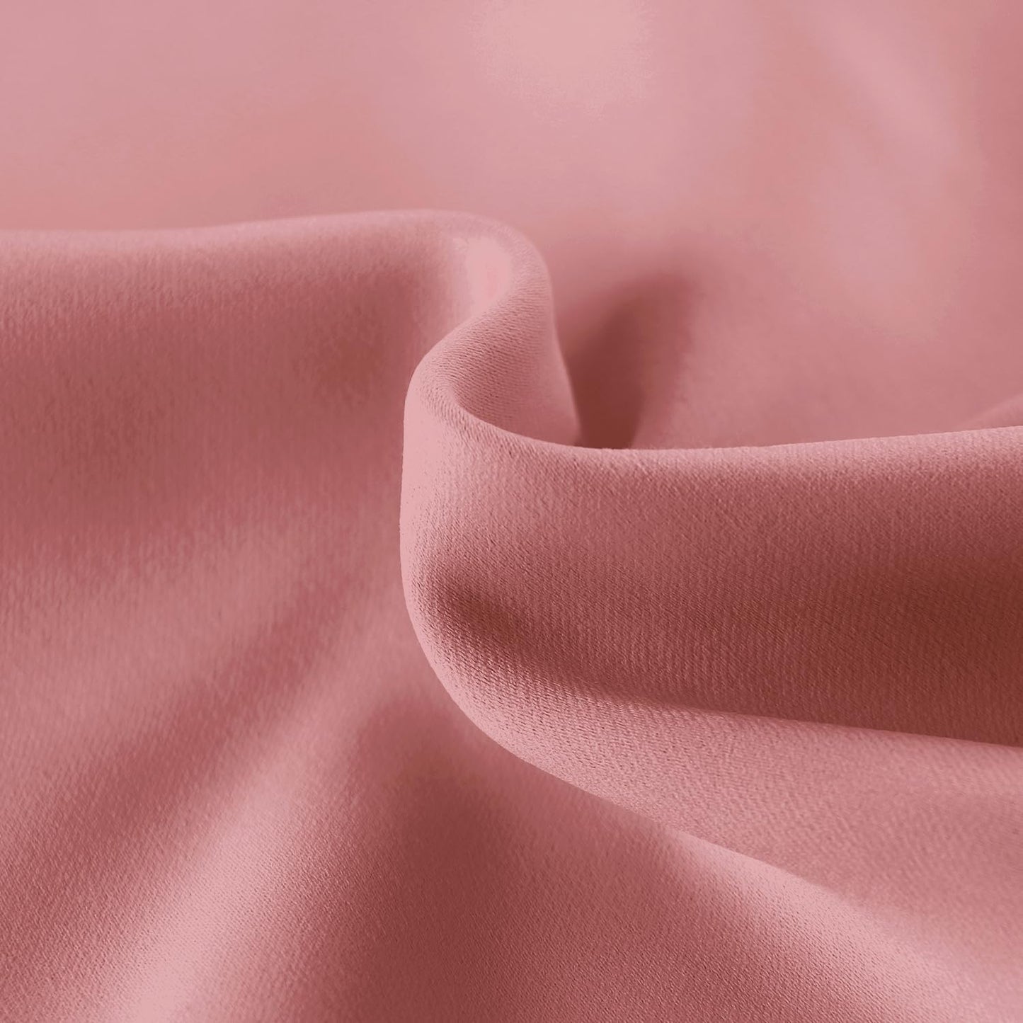 DWCN French Door Curtains – Rod Pocket Thermal Blackout Curtain for Doors with Glass Window, Kitchen and Patio Doors for Privacy, 36 X 72 Inches Long, 1 Curtain Panel with Tieback, Dry Rose