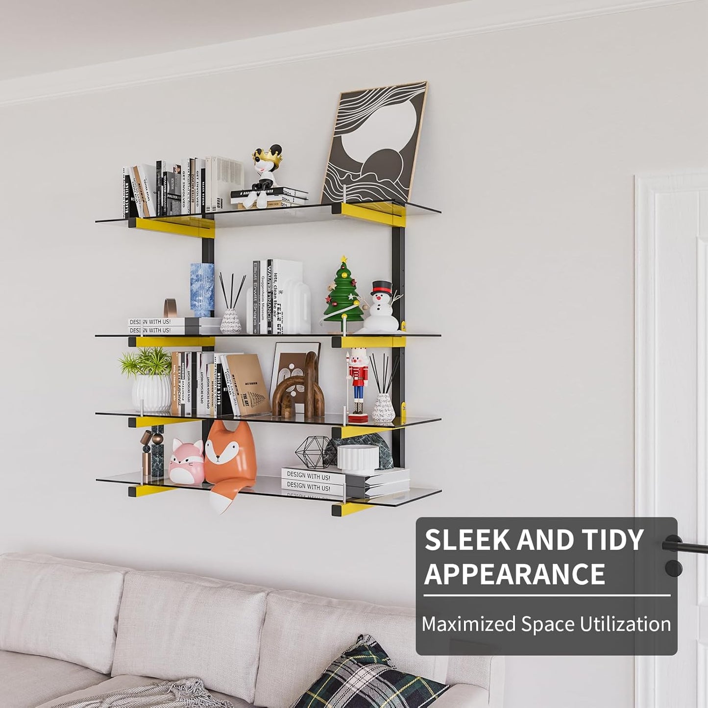 Lumber Storage Rack, Upgrade Cantilever Folding Lumber Rack Wall Mount, Metal 8 Level 32 Inch Plywood Scrap Wood Storage Rack