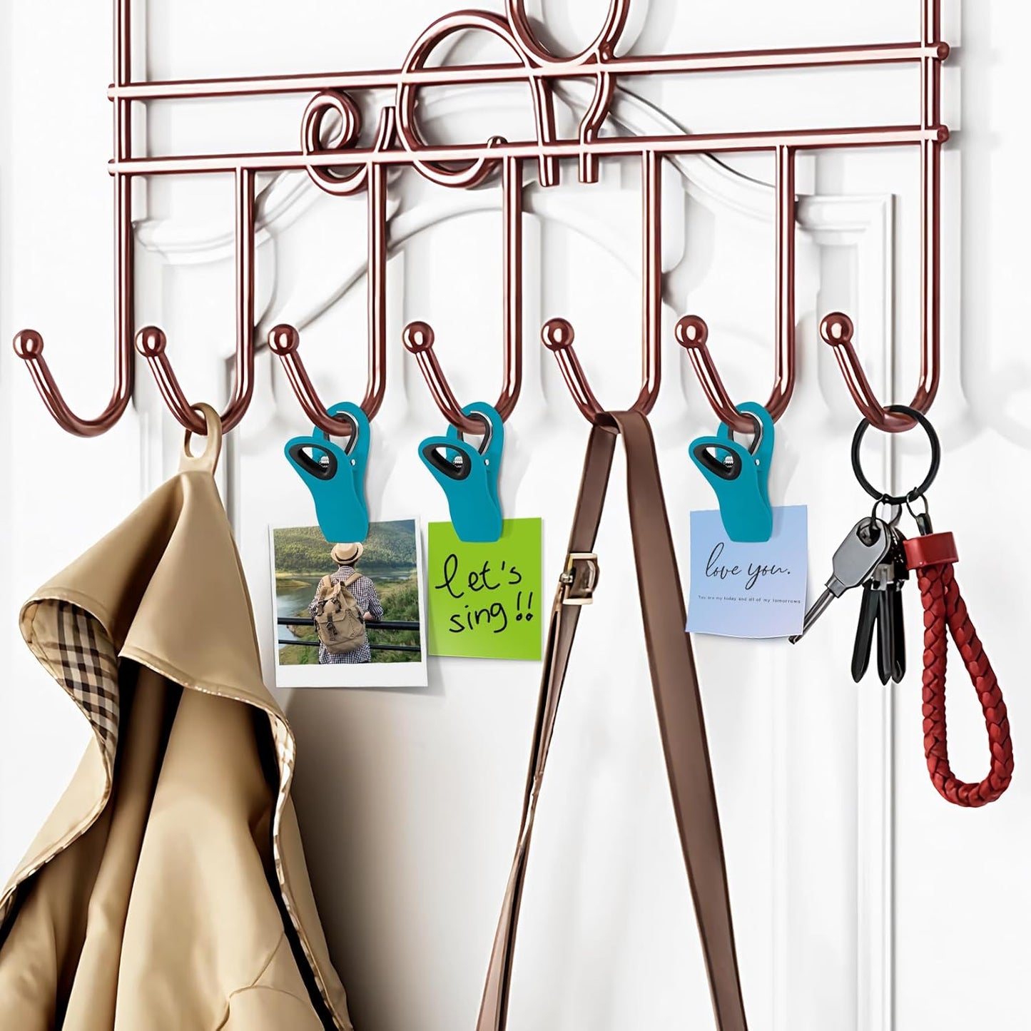 FINDMAG 12 Pack Chip Clips, Big Food Clips Blue Magnetic Clip, Magnetic Bag Clips with Airtight Seal for Chips, Bread, Snacks, Fridge Organize, Kitchen Storage, Note