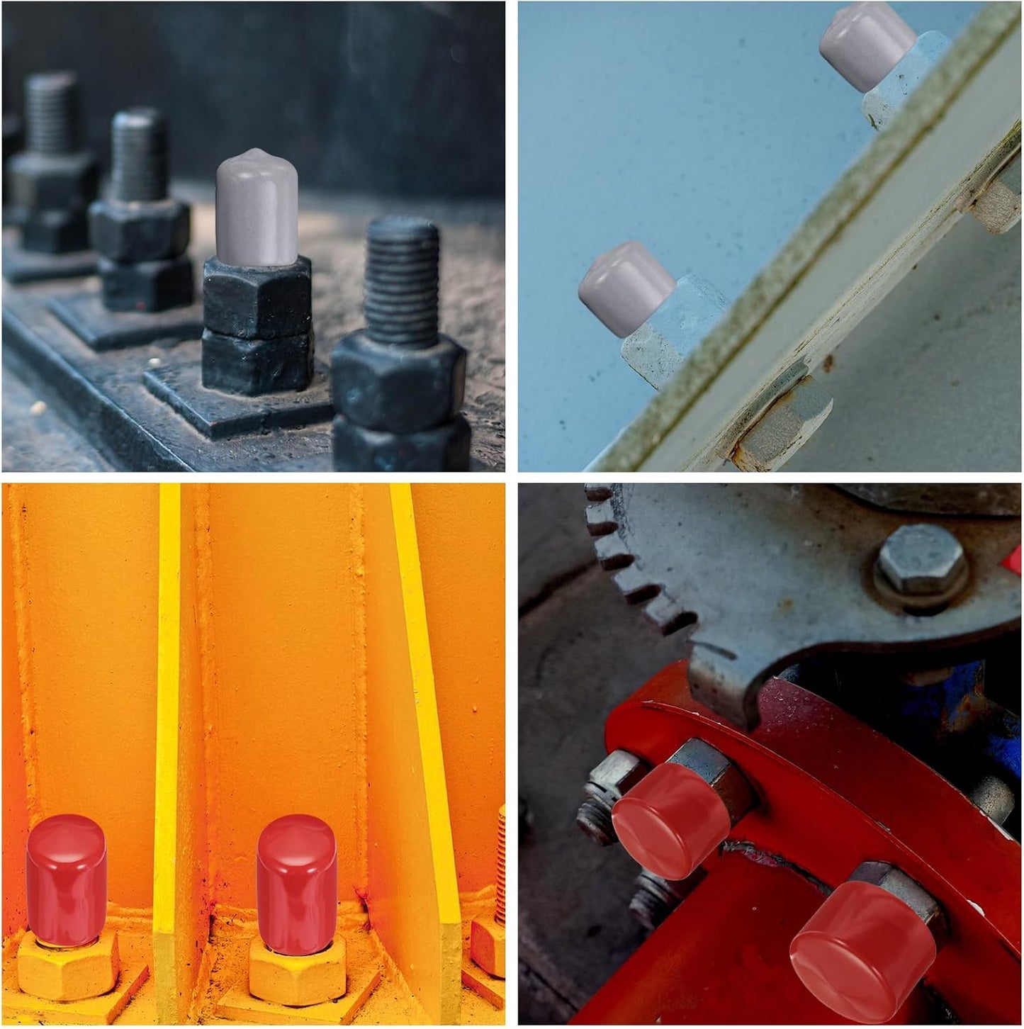 uxcell 20pcs Rubber End Caps 40mm ID Vinyl PVC Round Tube Bolt Cap Cover Screw Thread Protectors Dark Green