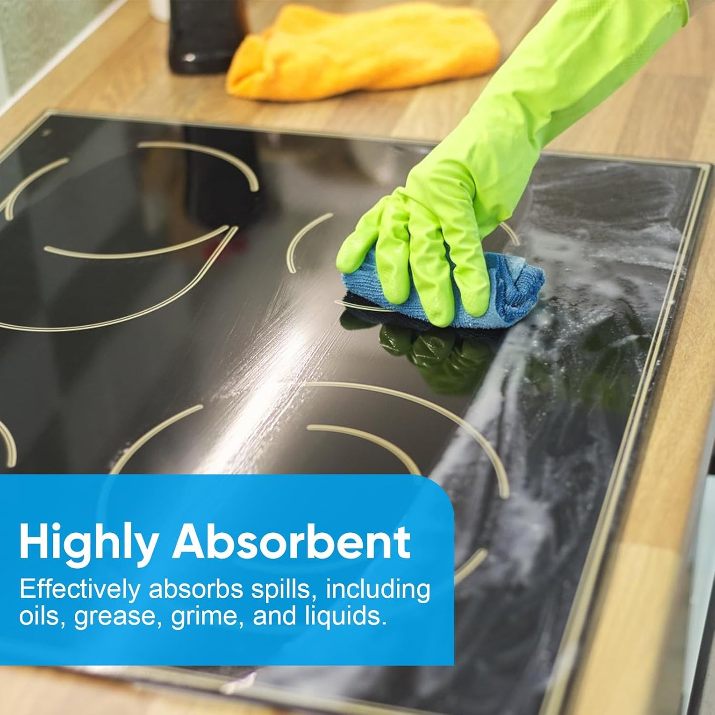 Microfiber Cleaning Cloth, 300 Sheets Shop Towels Commercial Grade Washcloths Lint-Free Work Rags Bulk Towels for Cars Mechanic Restaurant Garage Housekeeping, 11.5"x 11.5", Blue