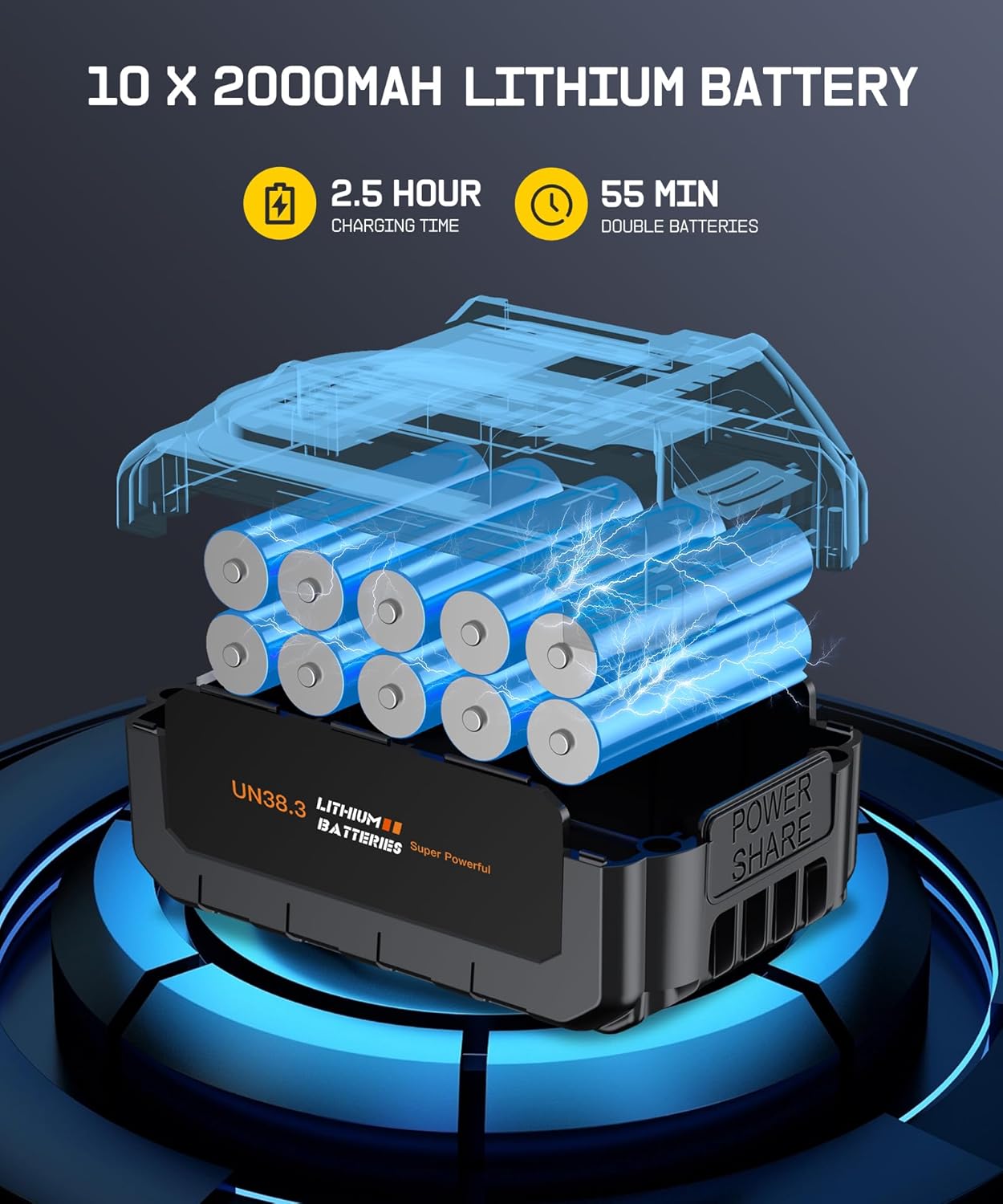 Car Vacuum Portable Cordless,35000PA High Power Suction & Blower, Cordless Handheld Vacuum Cleaner for Car, Home, Office, Pet（Dazzling Black）