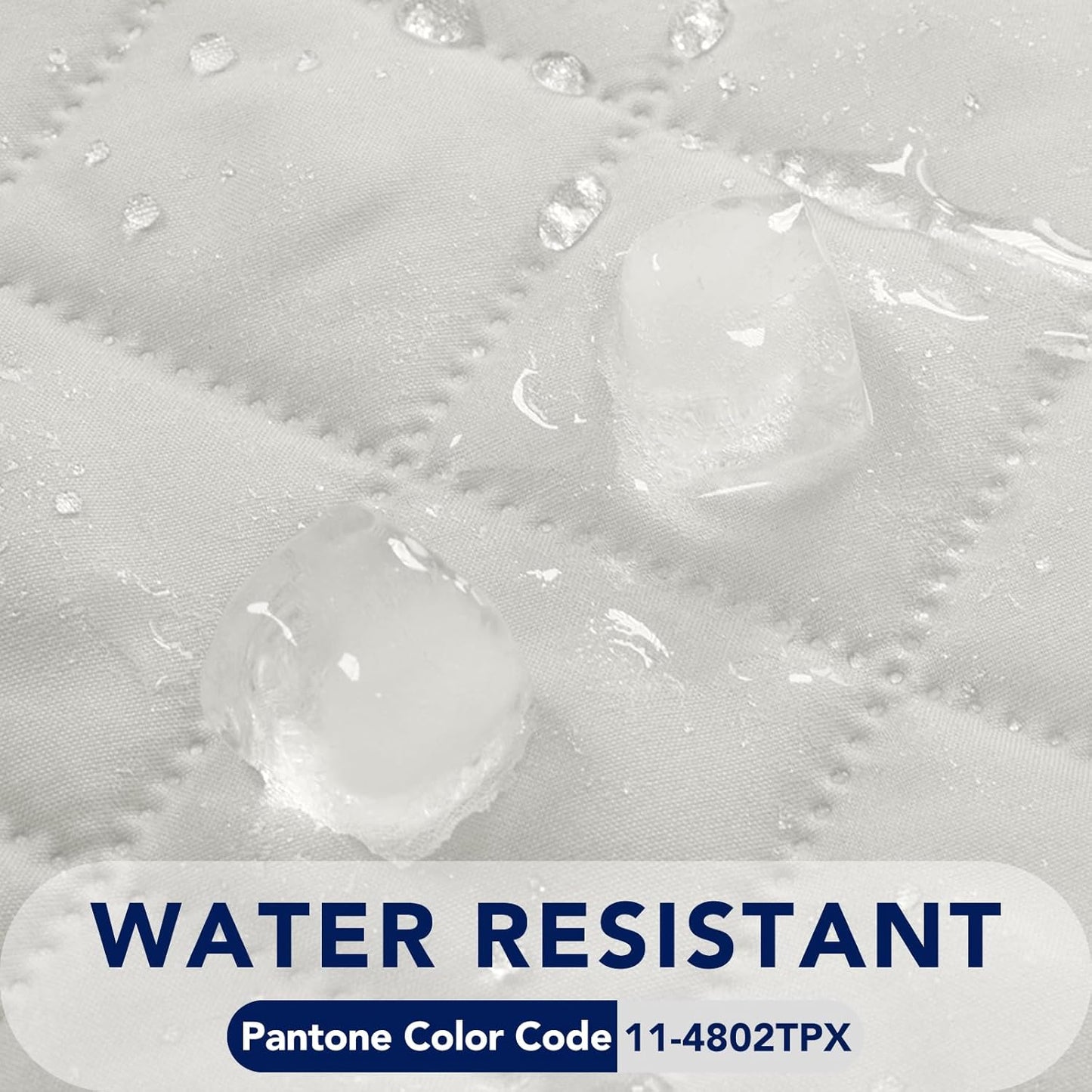 PureFit Reversible Quilted Sofa Cover, Water Resistant Slipcover Furniture Protector, Washable Couch Cover with Non Slip and Elastic Straps for Kids, Dogs, Pets (Sofa, Ivory/Ivory)