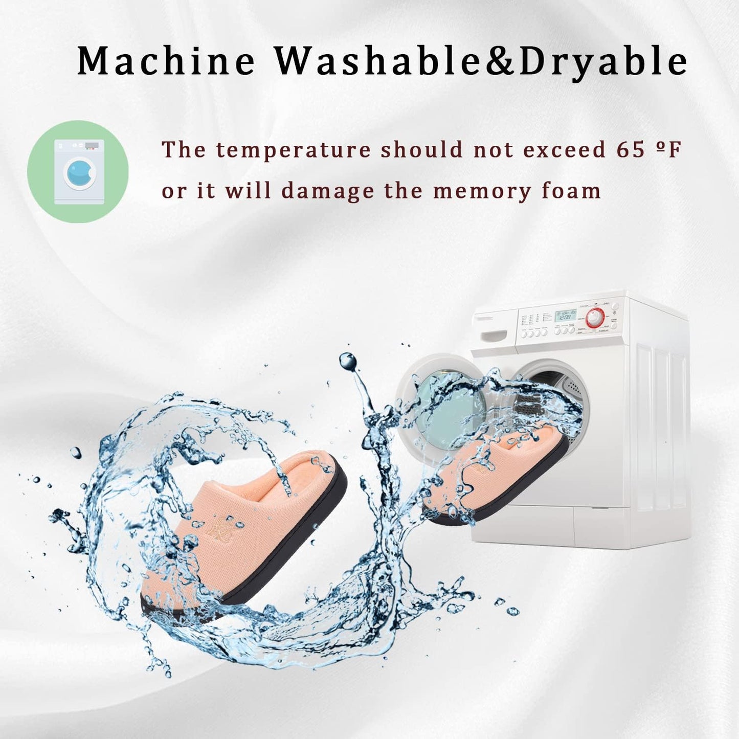 Memory Foam Slippers for Women's and Men's Casual House Shoes