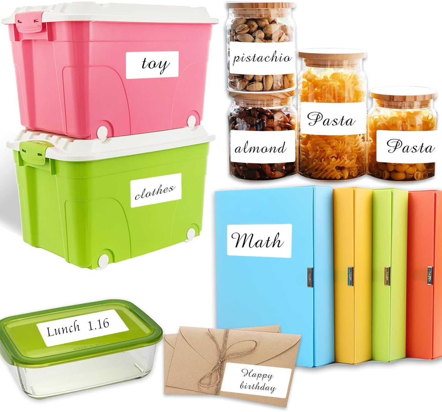 2×4 Inch White Removable Thermal Labels,Waterproof Thermal Label,250 Sheets per Roll with Perforated Lines