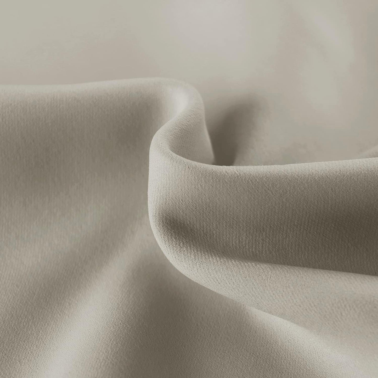 DWCN French Door Curtains – Rod Pocket Thermal Blackout Curtain for Doors with Glass Window, Kitchen and Patio Doors for Privacy, 54 X 72 Inches Long, 1 Curtain Panel with Tieback, Taupe