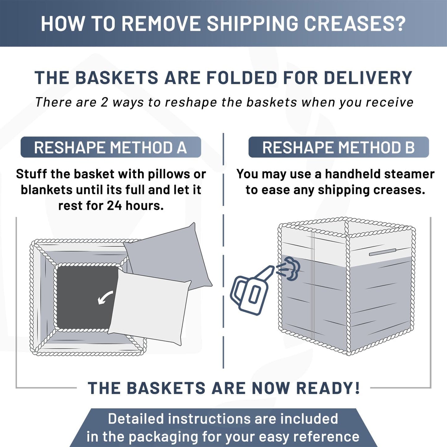 NaturalCozy Storage Cubes 11 Inch Cotton Rope Woven Baskets for Organizing, 3-Pack | Cube Bin Square Shelves Organizer, Classroom, Kids Toy Bins, Closet, Baby Nursery