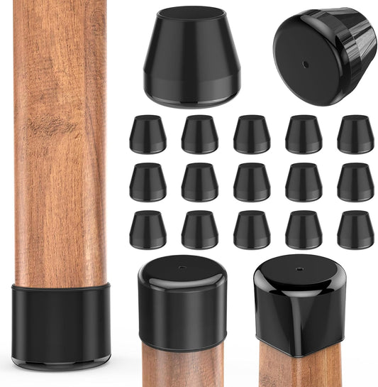 Furniture Sliders,24 PCS Chair Leg Sliders for Carpet, Furniture Movers Sliders, Carpet Chairs Furniture Glides, Floor Protectors, Carpet Moving Sliders Easily Move.(Black, Round Fit:0.67-0.87")