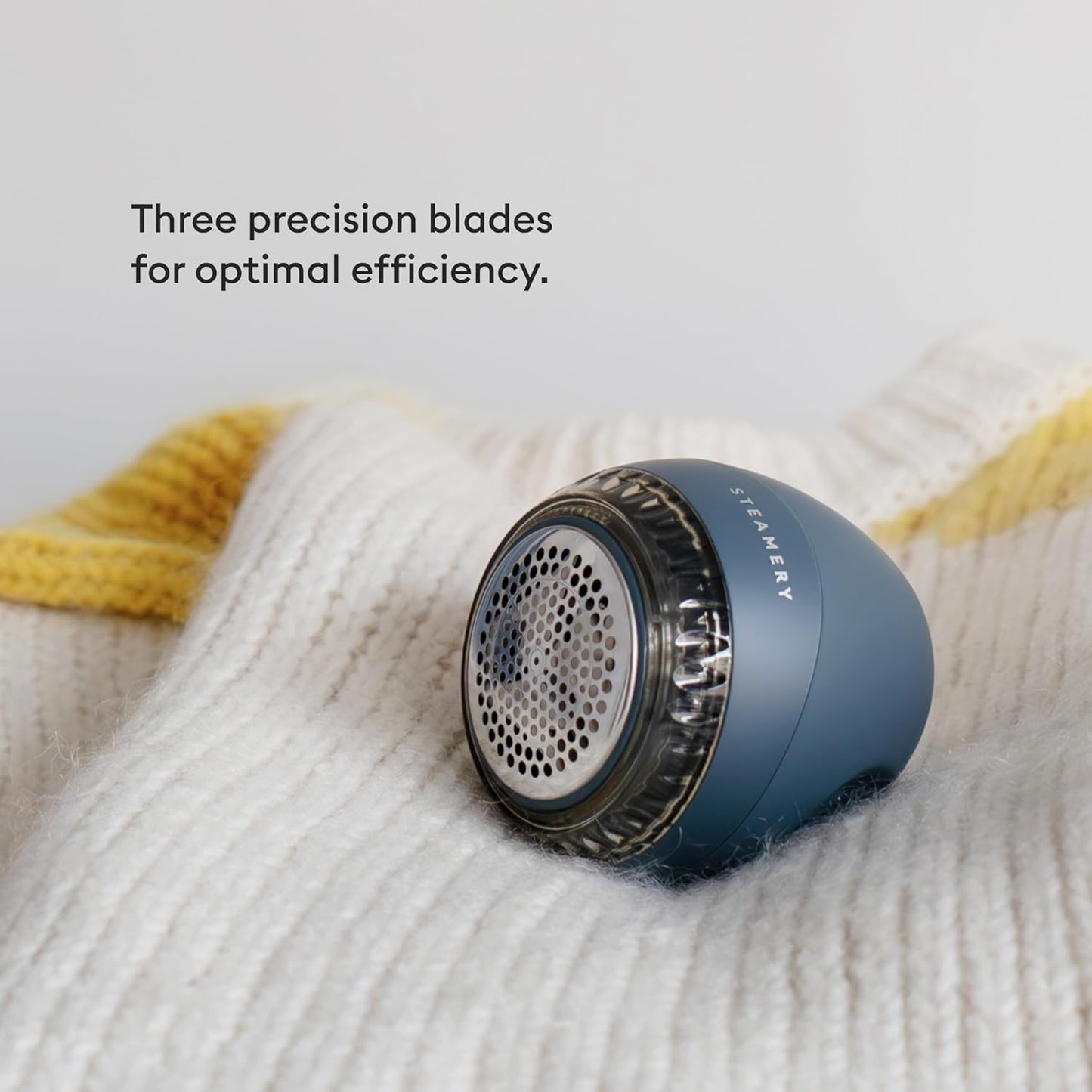 Steamery Fabric Shaver Pilo 1, Lint Remover for Pills and Bobbles, 5W, Portable, Rechargeable, Ergonomic, Scandinavian Design, Blue