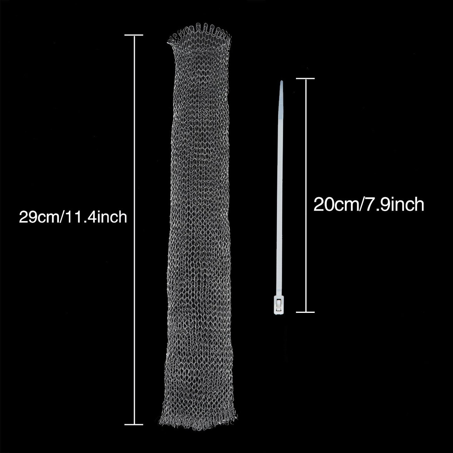 Shappy 20 Pieces Lint Traps Washing Machine Drain Hose Filter Stainless Steel Snare Laundry Mesh Washing Machine Lint Trap Catcher with 20 Pcs Pieces Cable Ties