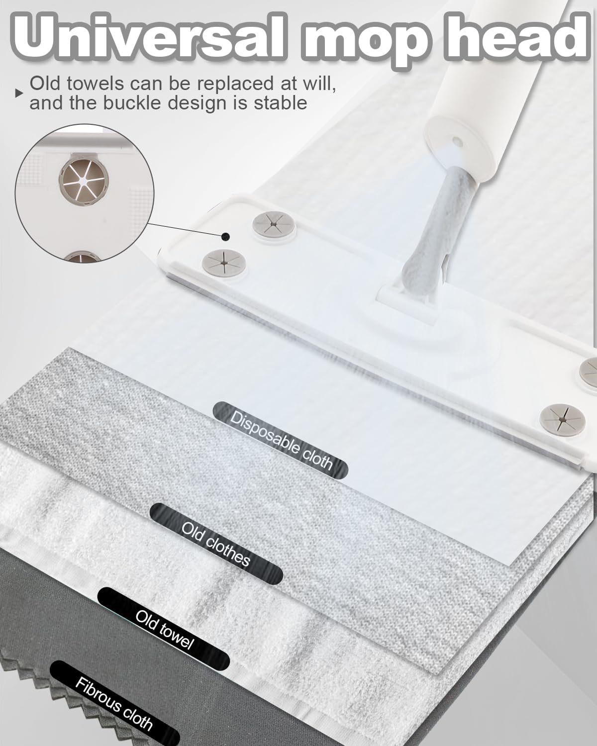 Spray Mop for Floor Cleaning Refillable Bottle with 2 Washable Reusable Microfiber Pads,Mop for Wooden, Bamboo,and Cement Floors Suitable for Both Household and Commercial Applications