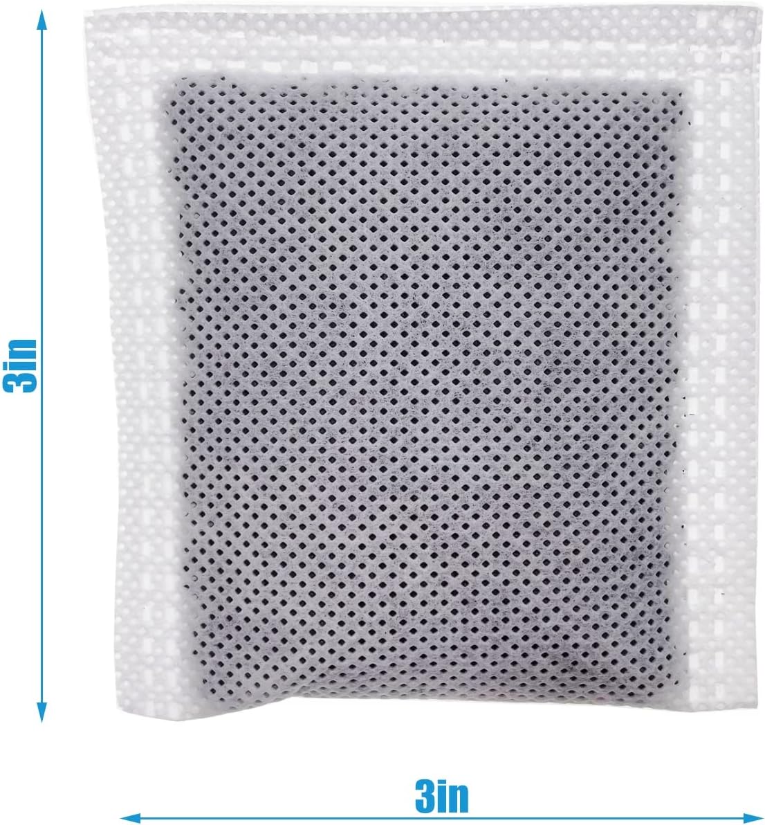 4 Pack Compact Activated Charcoal Odor Absorbing Filter Smaller Refill Deodorizer Compatible with iTouchless Under 8 Gallons Small Trash Cans with Filter Compartment