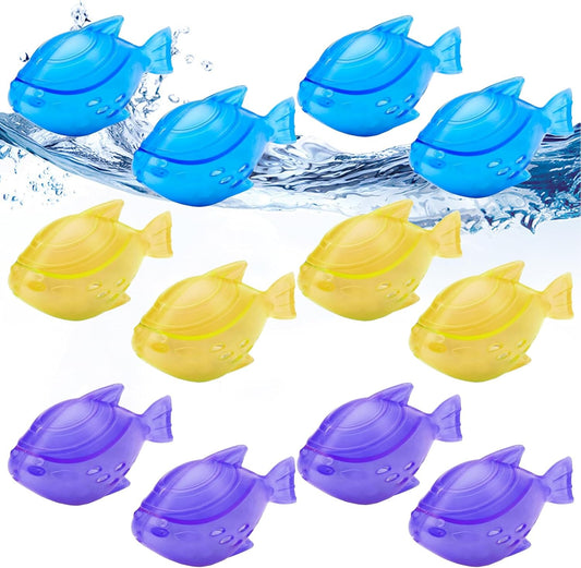 12PCS Universal Humidifier Tank Cleaner,Humidifier Cleaning Fish for Humidifiers & Fish Tanks, Purifies Water, Eliminates White Dust and Odor, Prevents Hard Water Build-Up