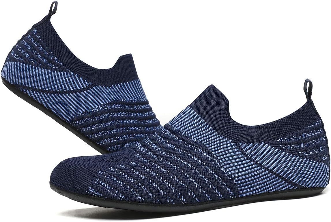 Adult Indoor House Slippers Socks Lightweight Non Slip Grip House Home Shoes for Women Men