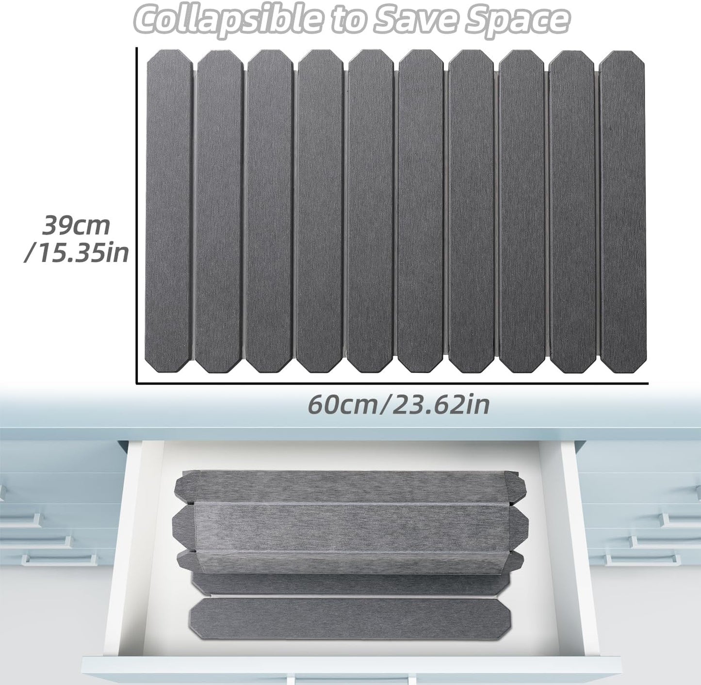 Large Stone Drying Mat for Kitchen Counter - 24"x16" Quick Dry Dish Drying Mat for Cups Dishes Bottles - Absorbent Non-Slip Diatomaceous Earth Mats (Dark Grey)