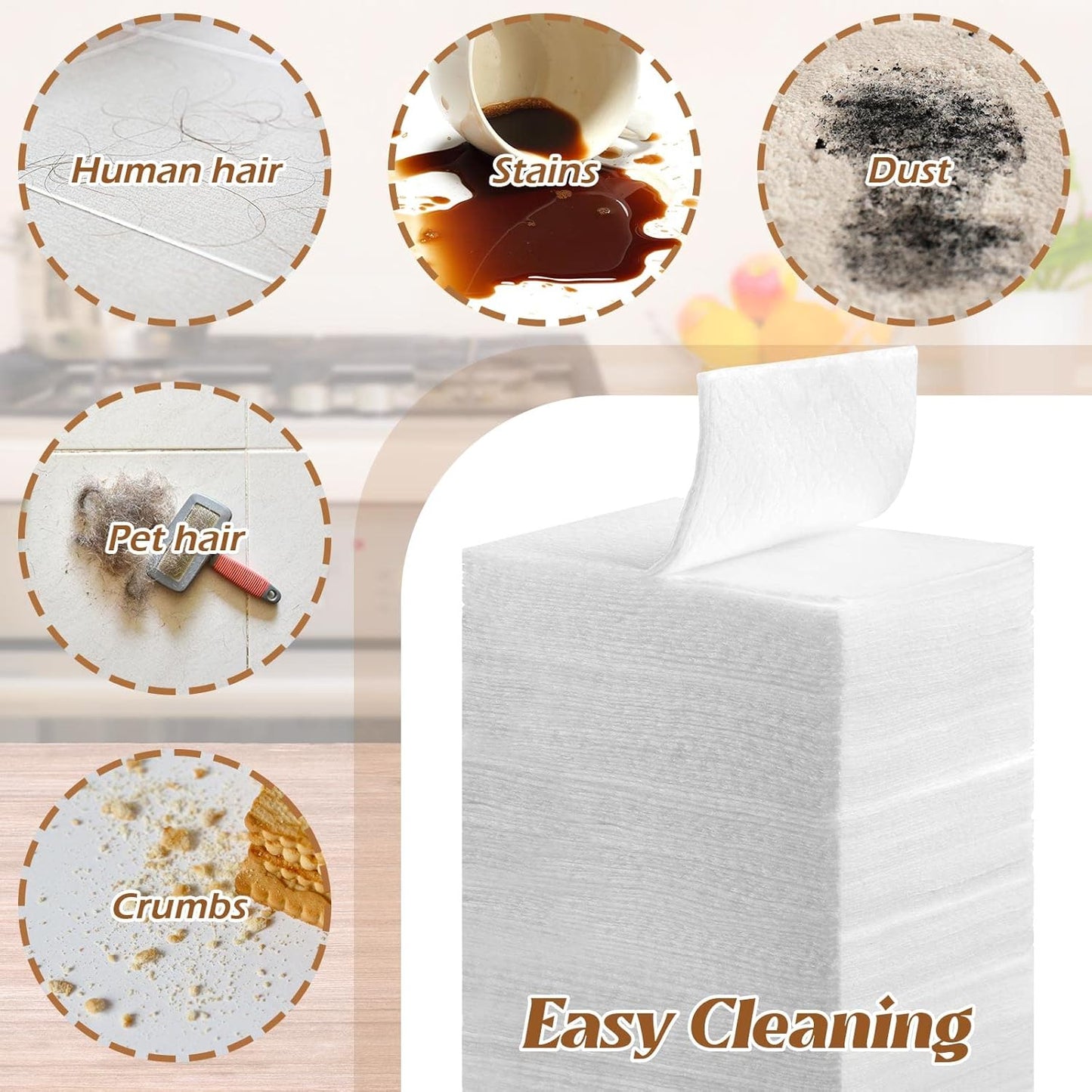 Hoolerry 900 Count Dry Sweeping Cloths Dry Mop Refills Sweeper Dusting Cloths Disposable Duster Refills Floor Mop Pads, 11.81 x 8.66 inch