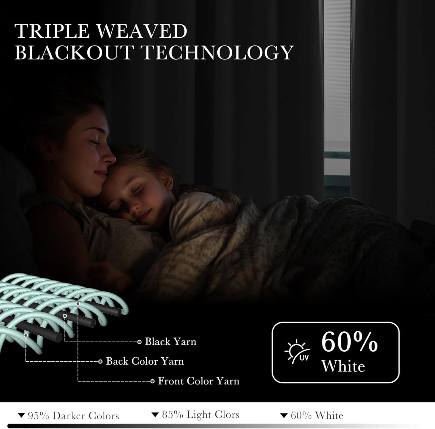 PONY DANCE Greyish White Curtains 94 inches Long - Thermal Insulated Long Curtains& Drapes 2 Burg, Room Darkening Grommet Curtains for Living Room Bedroom Window, W55 x L94 Inch