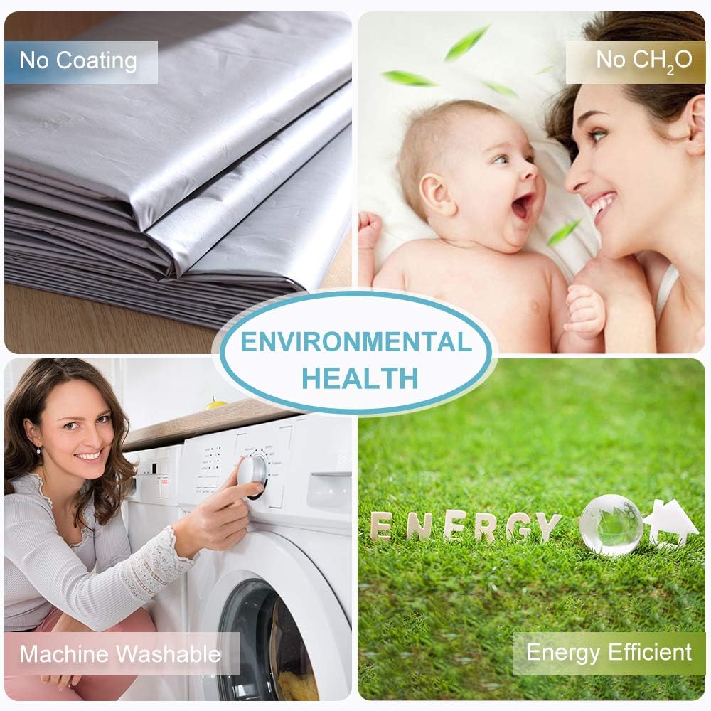 RYB HOME Small Window Curtains, Thermal Insulated Privacy Curtains and Drapes Soild Room Darkening Shades Decent Decor for Kitchen RV Camper Closet, Dusty Blue, W42 x L36 inches, 2 Panels Set