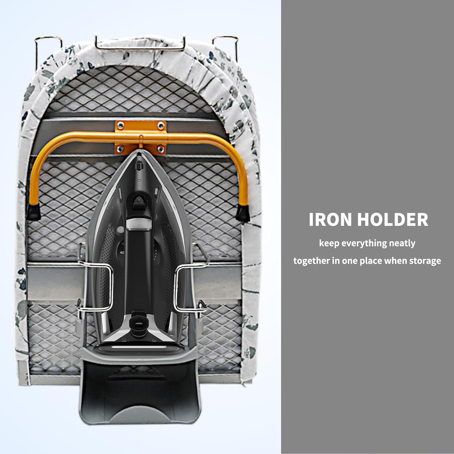 Tabletop Ironing Board Folding with Iron Holder and Iron Rest, Portable Space Saving Small Metal Ironing Board