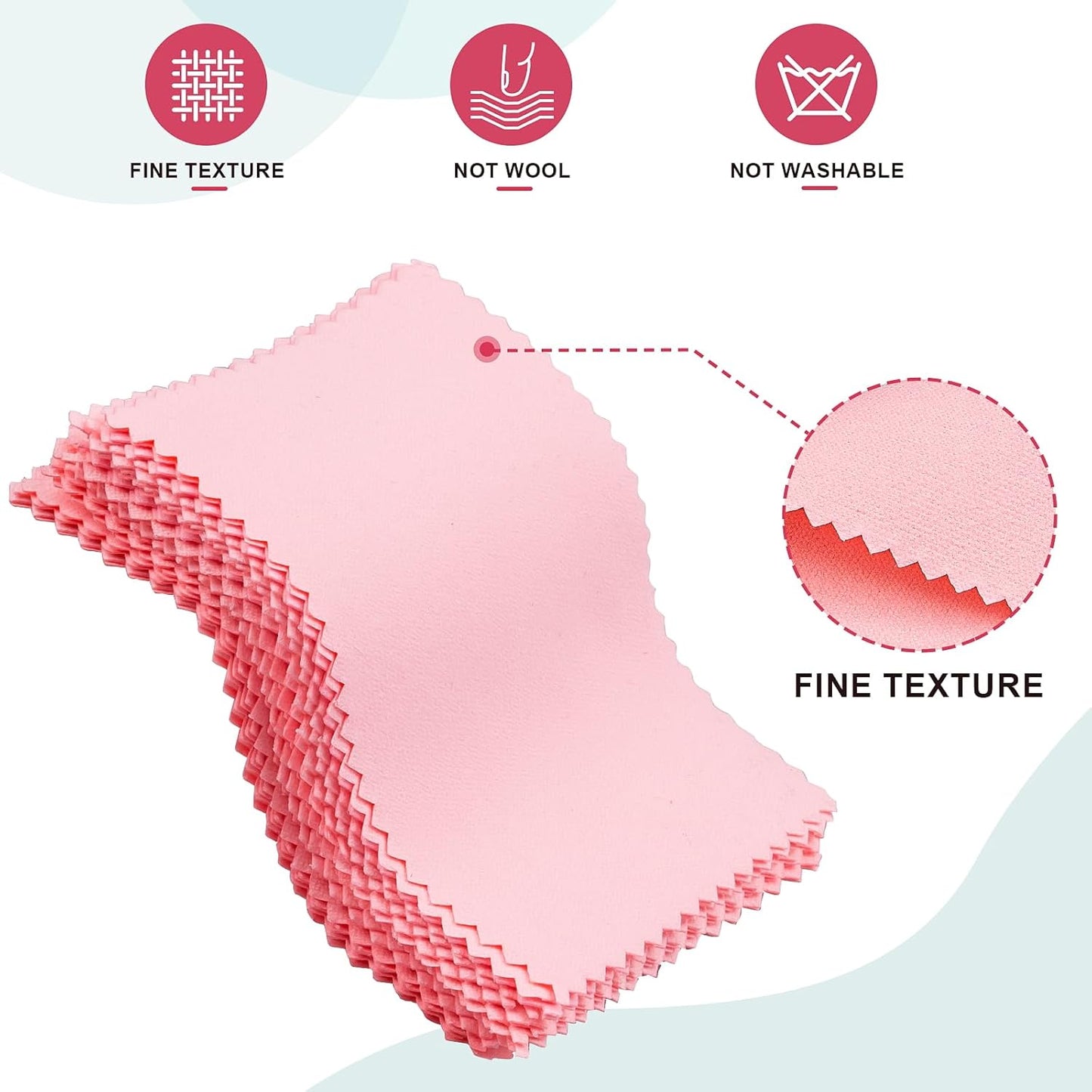 28 Pcs Jewelry Polishing Cloth for Sterling Silver Jewelry, Pink Cleaner Cloth for Rings, Includes 40 Pcs Small Jewelry Bags, Gift for Men and Women