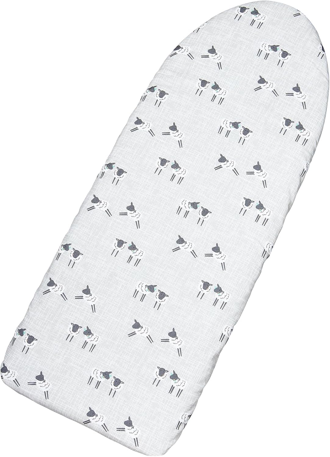 Table Top Ironing Board Cover 12 x 32 inch, 3 Layers Small Iron Board Cover, Heat Reflective Thick Padding with Elasticized Edges (Gray Sheep)