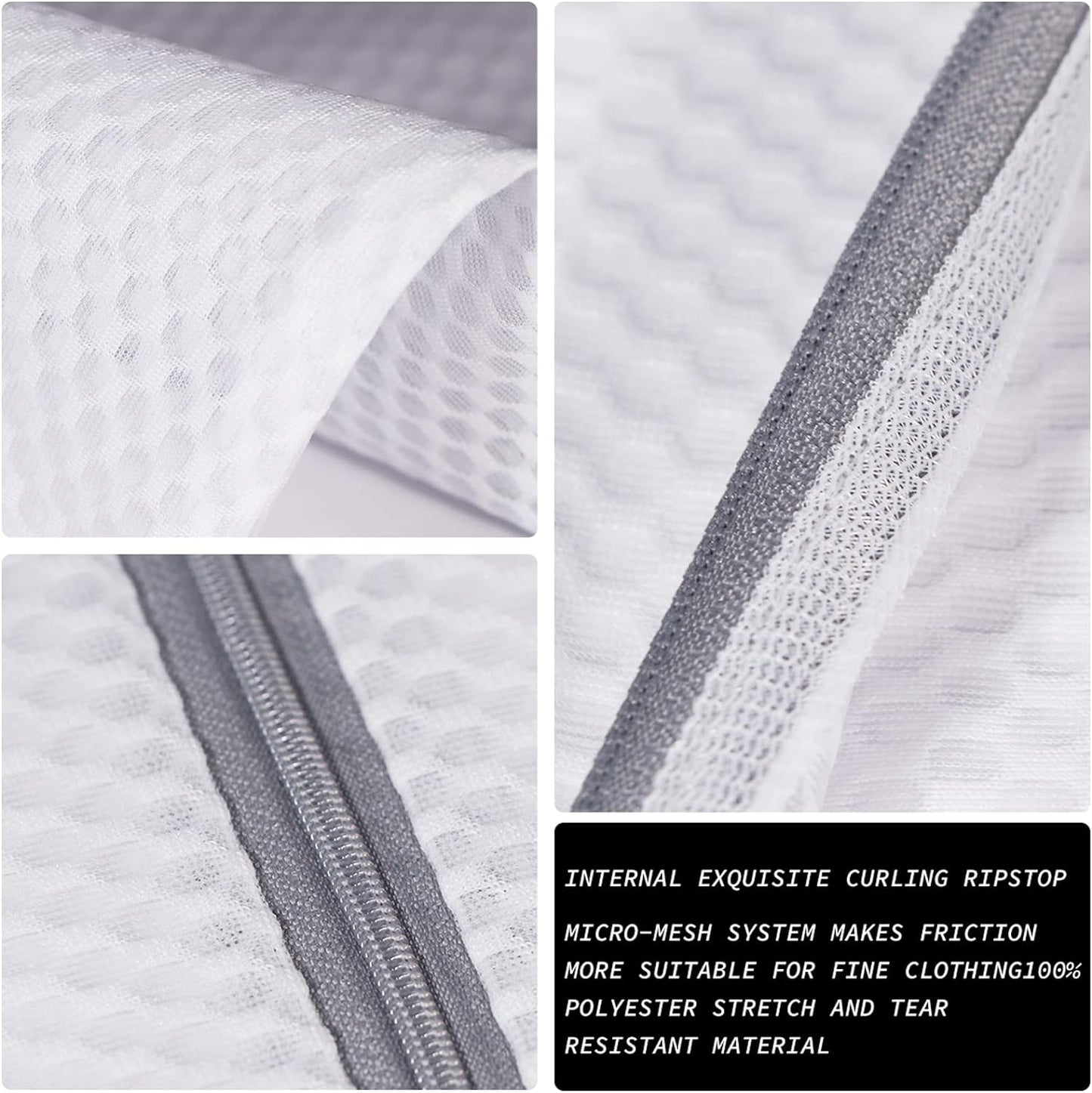 Delicates Laundry Bag - 2 Pack Durable Honeycomb Mesh Lingerie Wash Bag