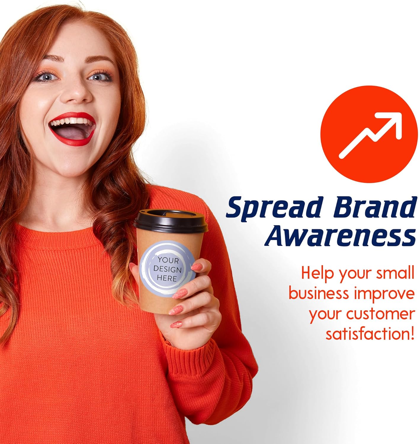 100 Custom Vinyl Stickers - Upload Your own Image, Text, Design, Logo - Personalized Logo Labels for Handmade, Packaging, Bottle, Jars, Candle, Brand Stickers (Lavender Swirls, 3x3)