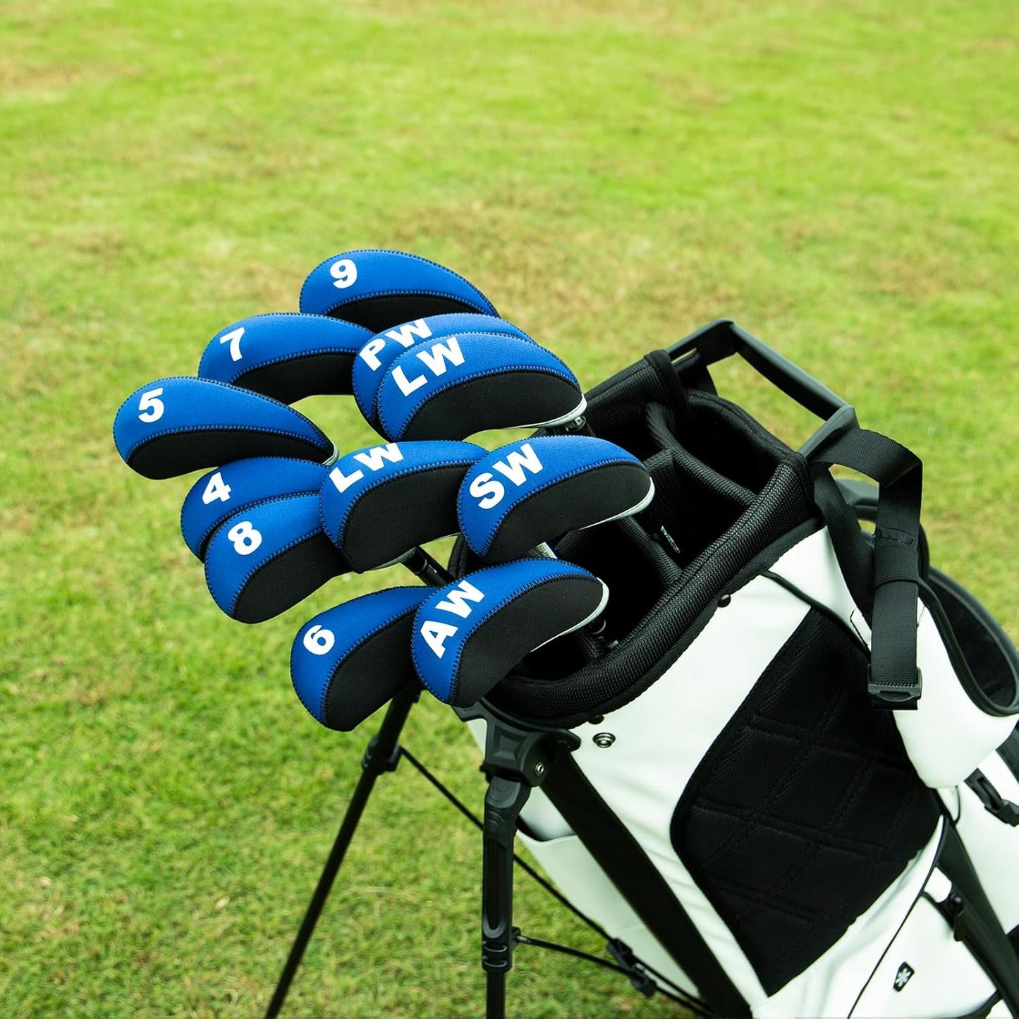 Golf Iron Covers for Golf Clubs Neoprene Golf Iron Cover Set 11pcs/10pcs Golf Iron Headcovers Golf Club Head Covers Fit All Brands