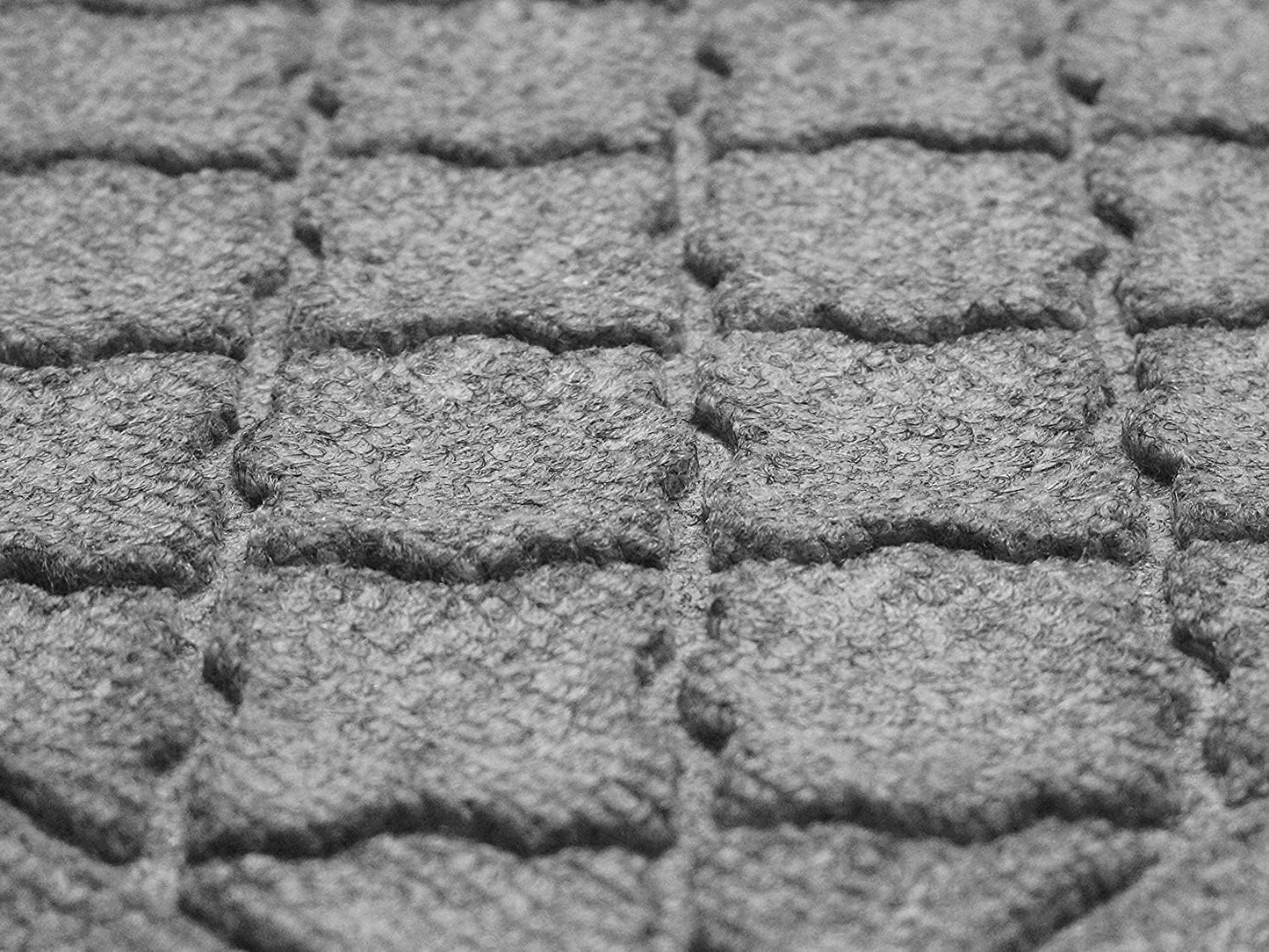 WaterHog Heavy Duty Doorway Mat, 4' x 6', Made in USA, Durable & Skid-Resistant Entryway Mat, Water-Trapping, Indoor/Outdoor Decorative Floor Covering, Cordova Collection, Medium Grey