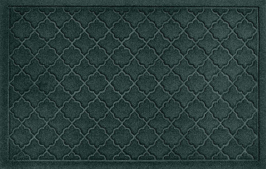WaterHog Heavy Duty Doorway Mat, 2' x 3', Made in USA, Durable & Skid-Resistant Entryway Mat, Water-Trapping, Indoor/Outdoor Decorative Floor Covering, Cordova Collection, Evergreen