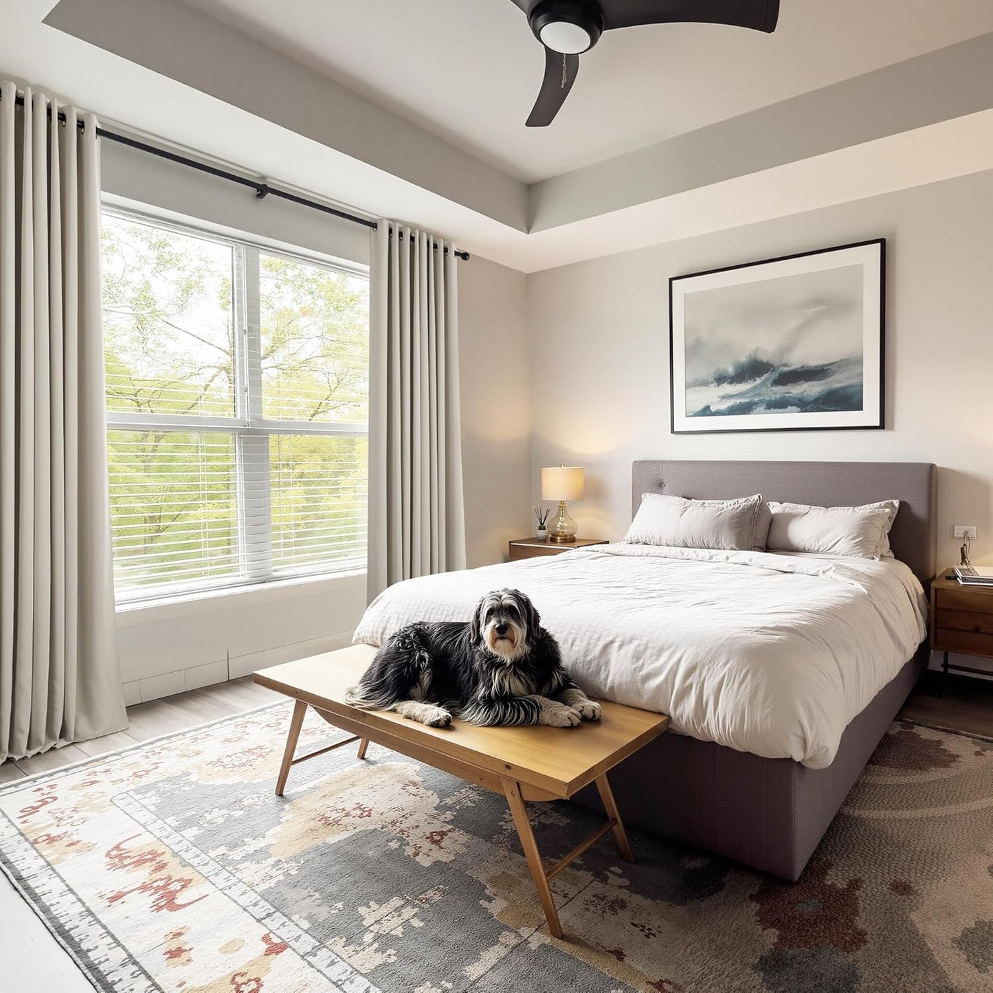 PONY DANCE Cream Window Curtain Panels 40 inch Length - Thermal Insulated Room Darkening Drapery Top Gromments for Kitchen/Bathroom/RV Camper, W 42 x L 40, 2 Panels Set