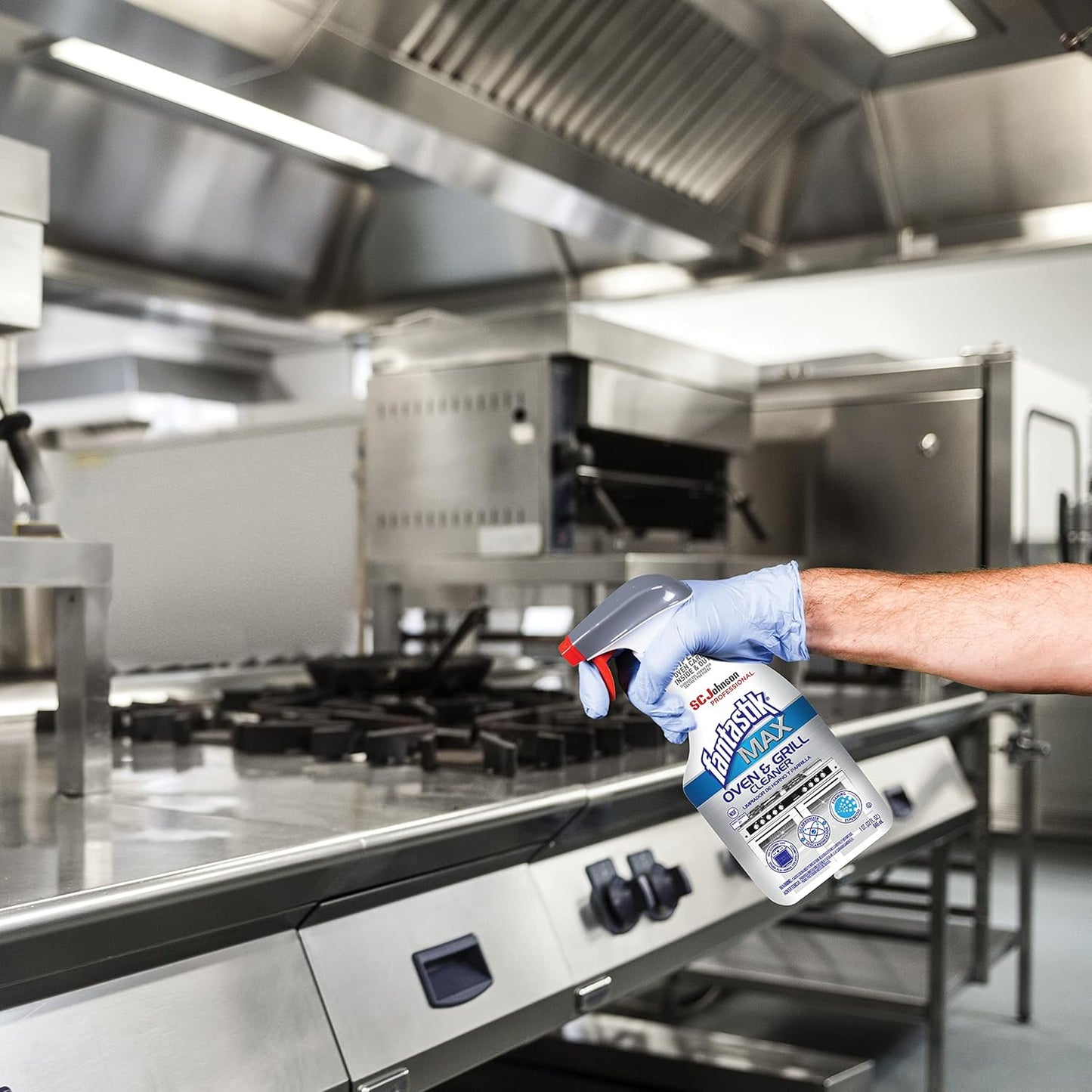 SC Johnson Professional, Fantastik Max Oven & Grill Cleaner Spray, Cleans Inside and Out, 32 Oz, Pack of 8