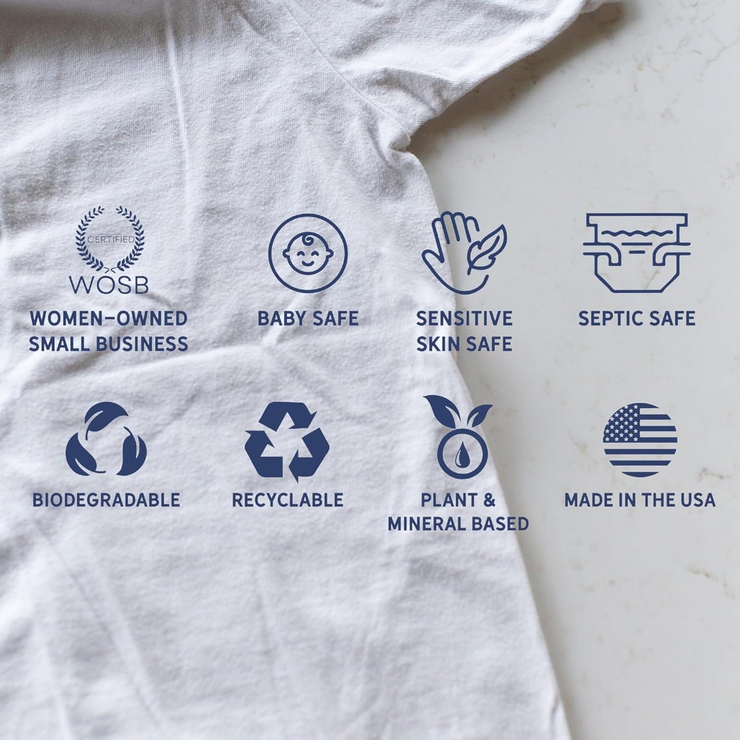 Laundry Detergent Powder | Safe for Sensitive Groups | Powerful Clean | Plant & Mineral-Based | Made in USA