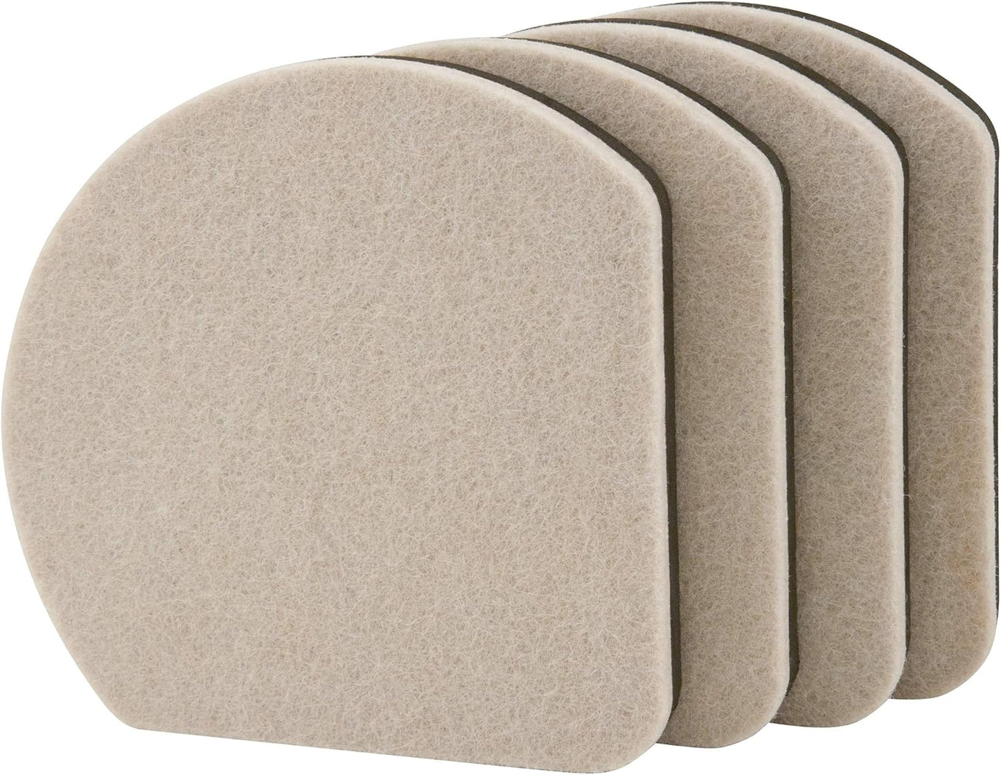 Super Sliders 5" Slide & Hide Reusable Furniture for Hard Surfaces - Effortless Moving and Surface Protection, Beige (4 Pack)