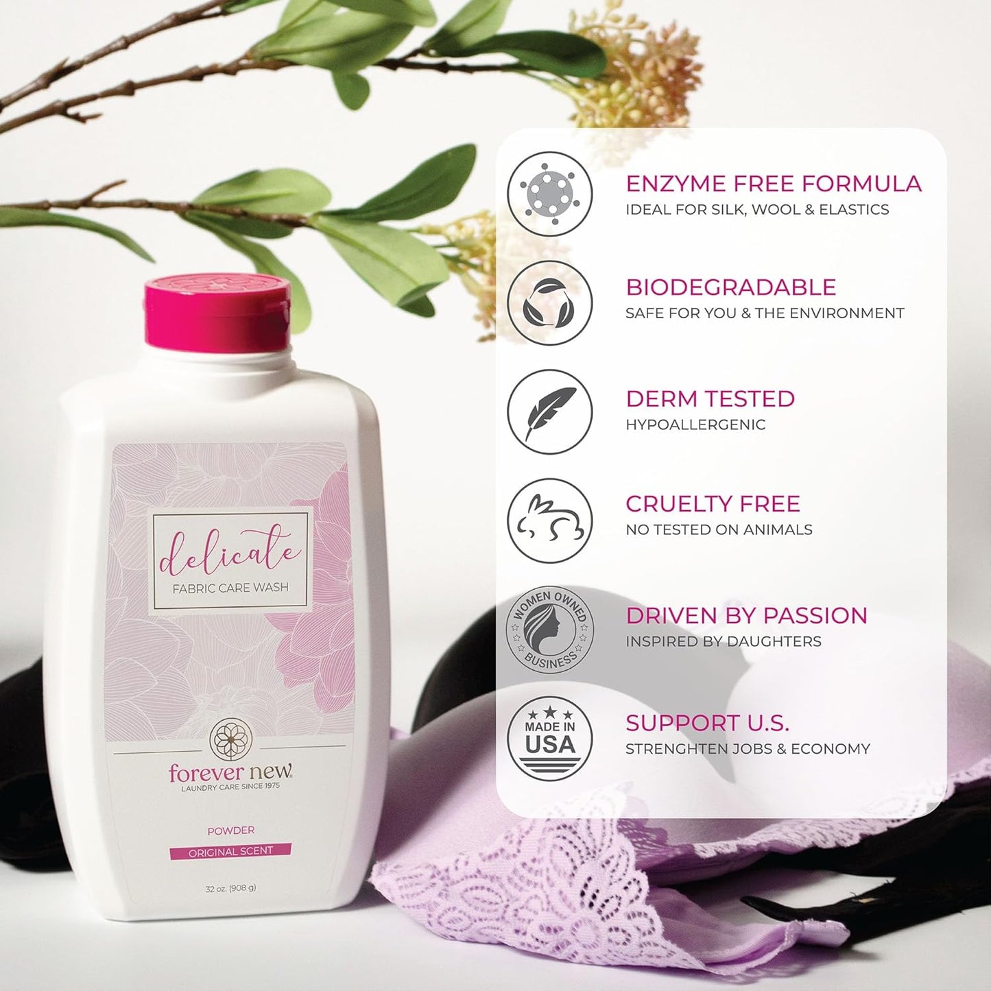 Ovacion by FOREVER NEW Liquid Laundry Detergent - Fine Delicates Wash - Scented, 16 Fl Oz