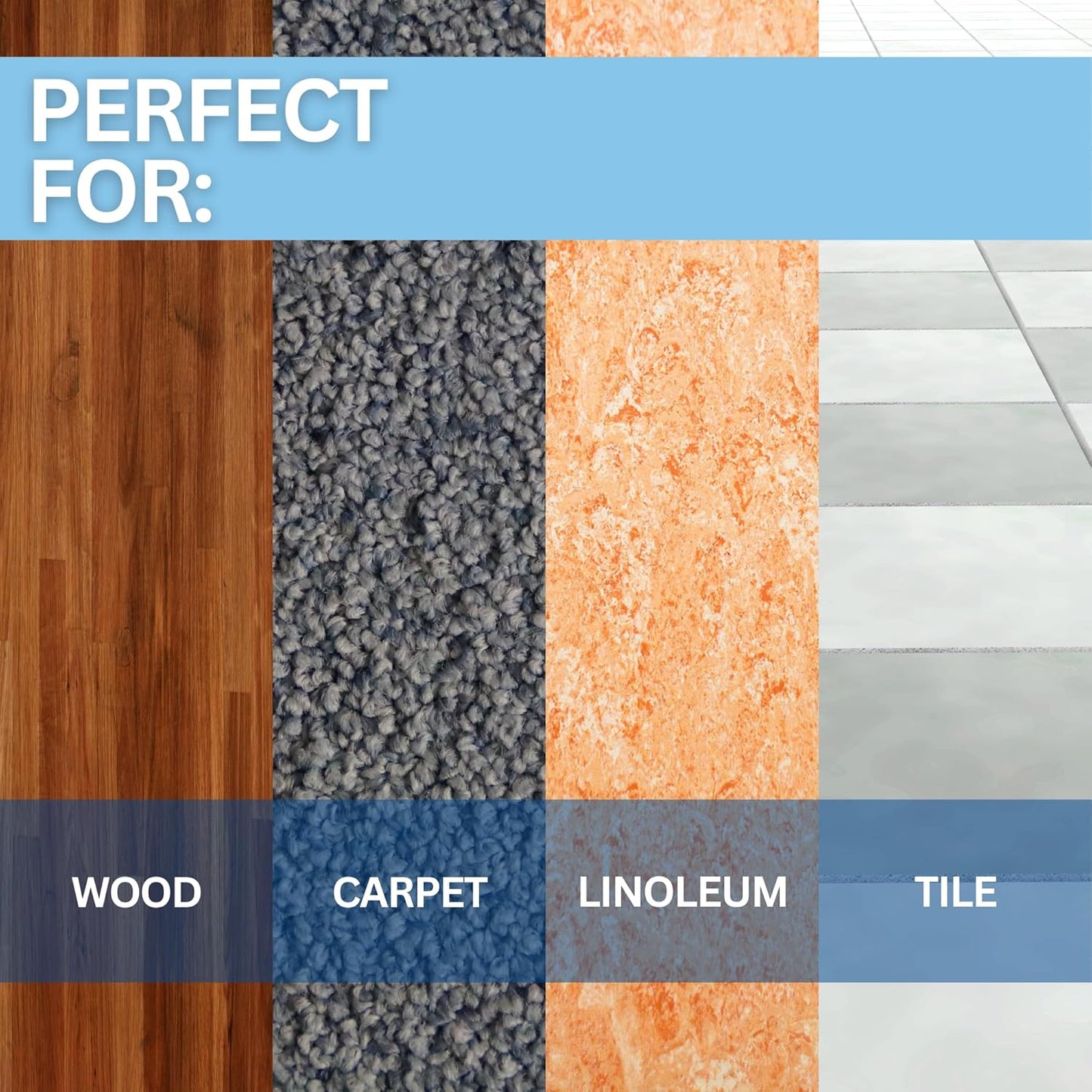 SoftTouch 2 1/2" Square Reusable Carpet Bottom Furniture Caster Cups to Protect Hardwood, Tile or Laminate Floors, Brown/Gray (12 Pack)